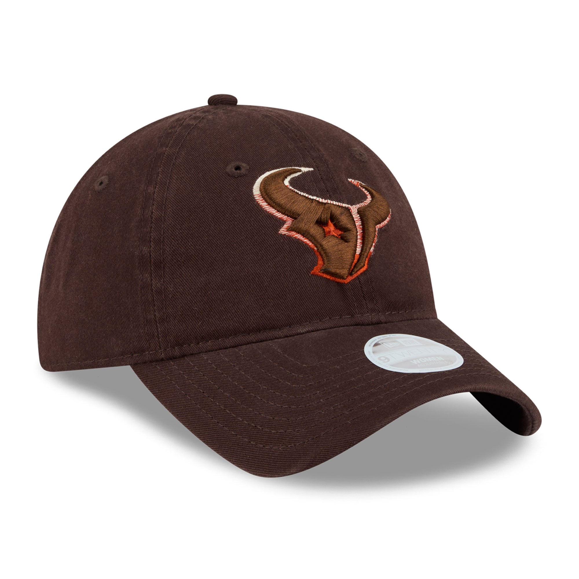 Women's New Era Brown Houston Texans Pumpkin Spice 9TWENTY Adjustable Hat