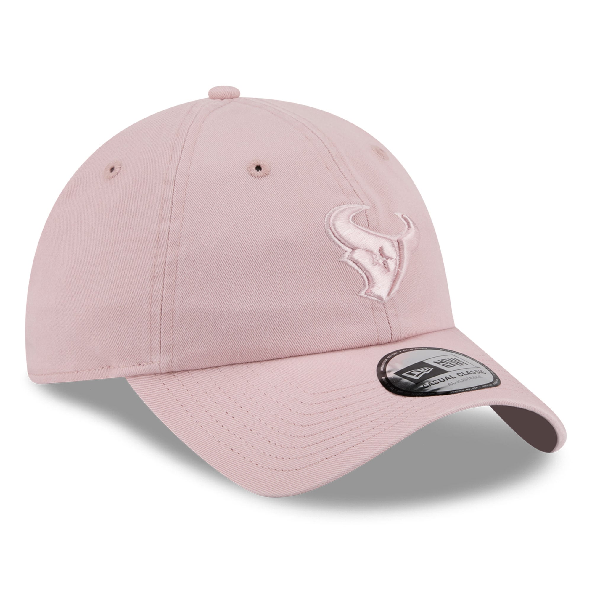 Casquette New Era rose pour femme, Houston Texans, style classique décontracté et ajustable