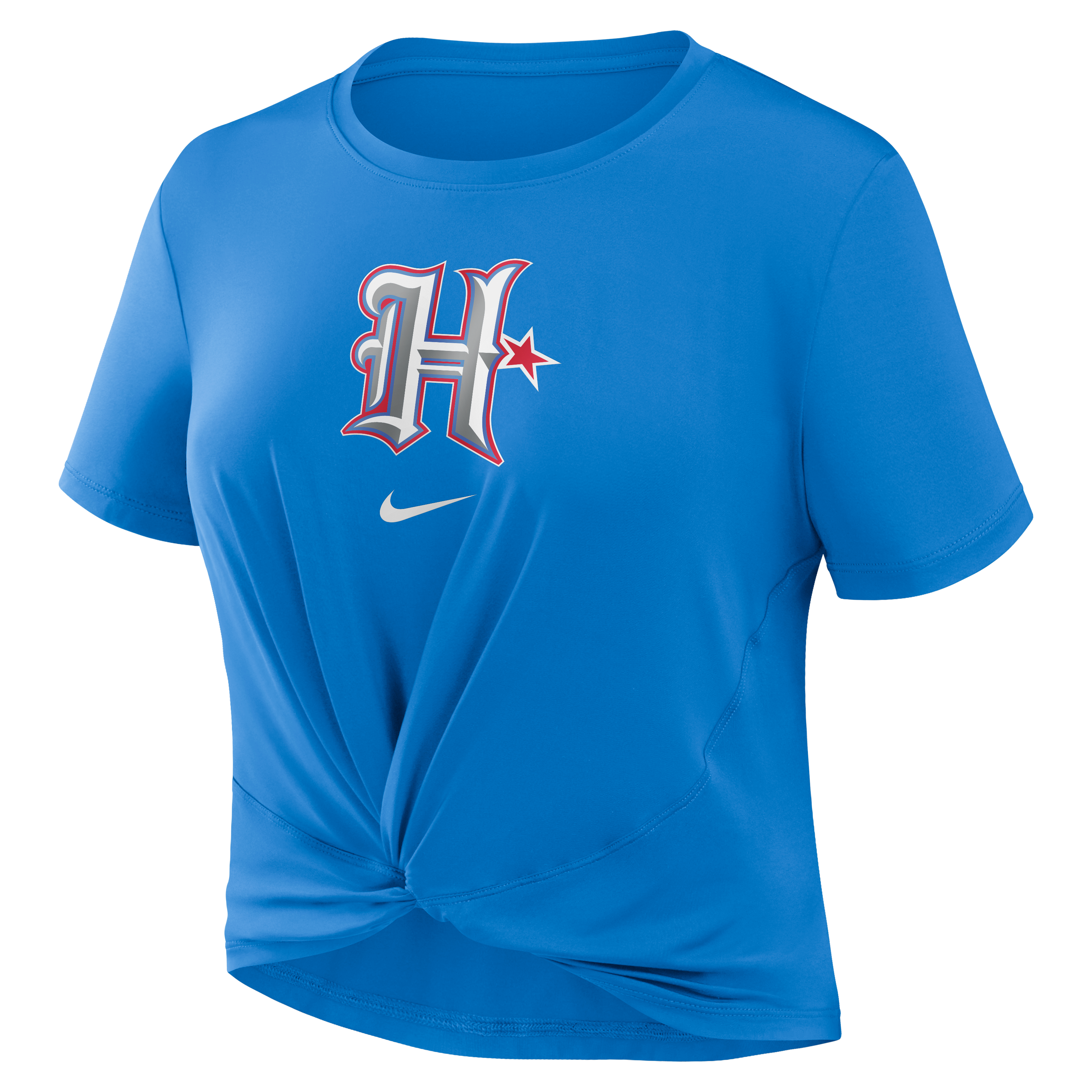 T-shirt court Nike bleu Houston Texans 2026 Rivalries Collection Classic Twist pour femme