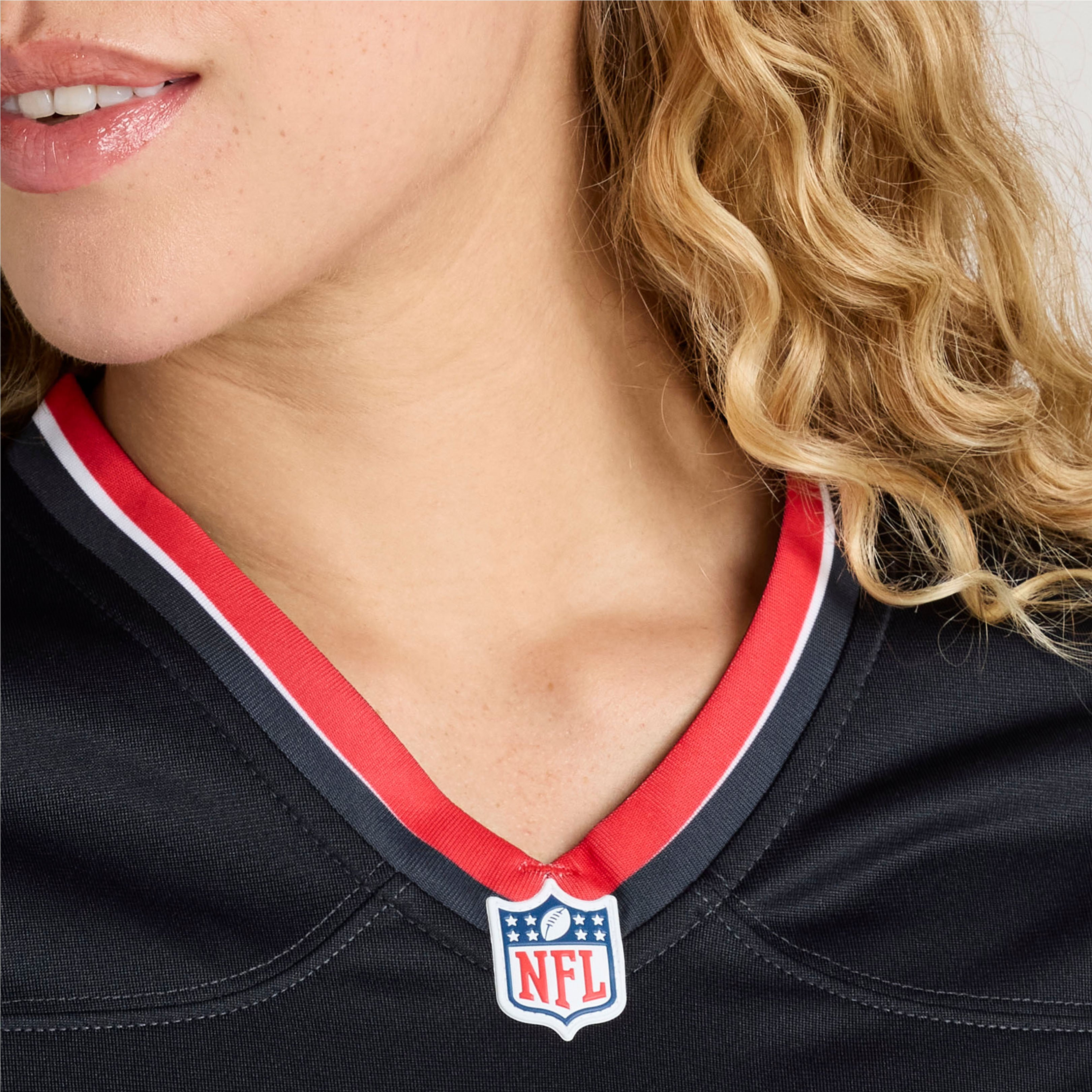 Maillot de match Nike Brett Rypien bleu marine des Houston Texans pour femmes