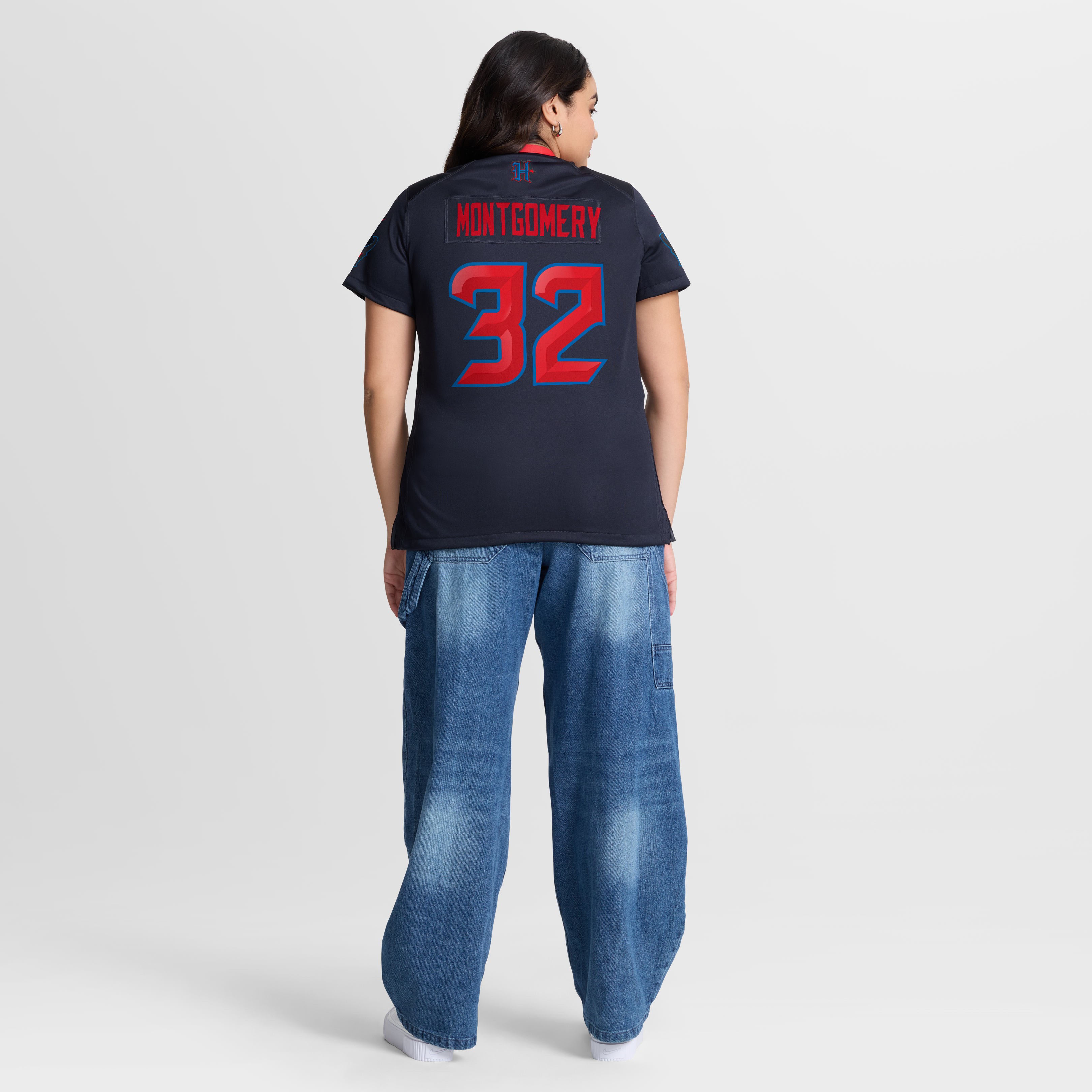 Women's Nike David Montgomery Navy Houston Texans Alternate Game Jersey