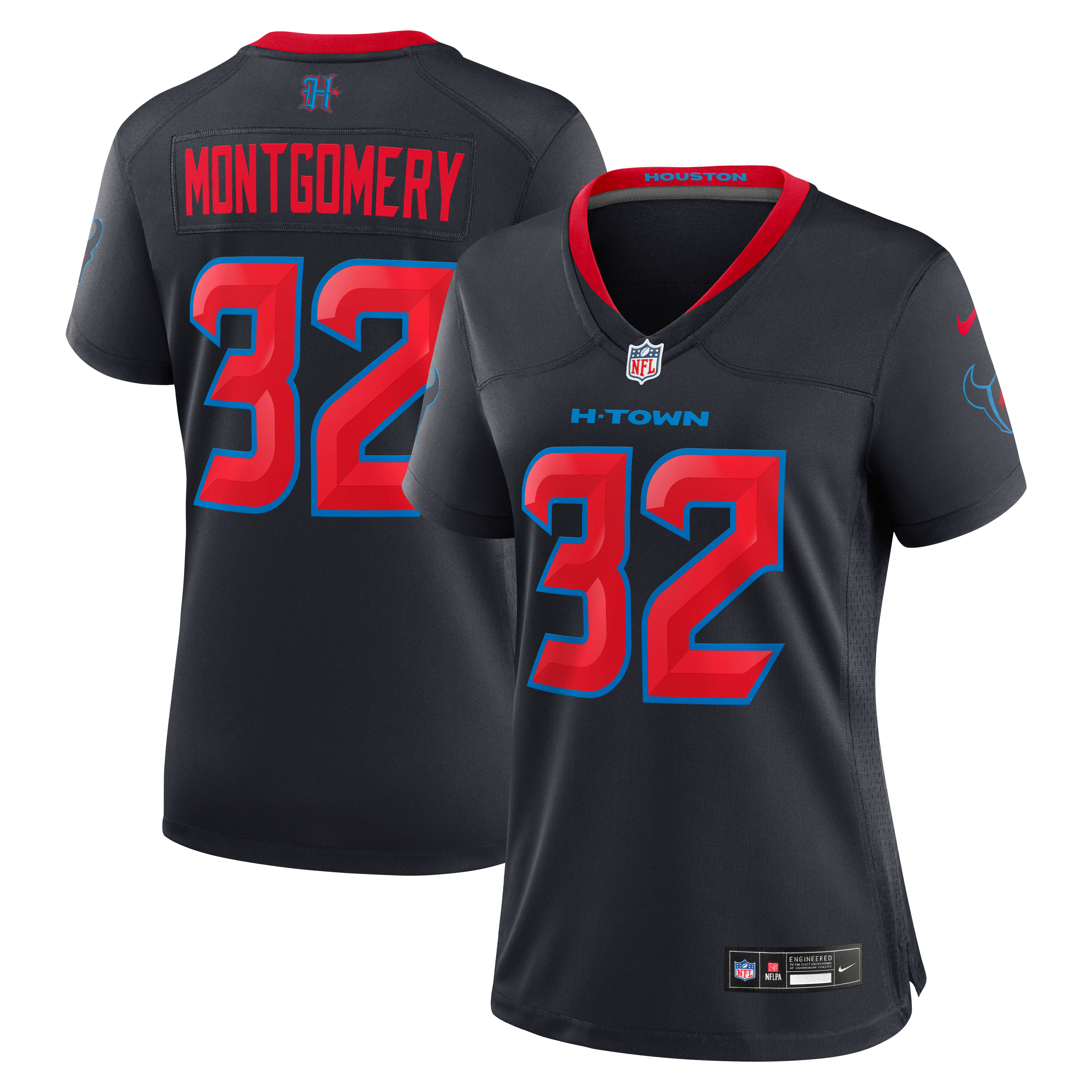 Women's Nike David Montgomery Navy Houston Texans Alternate Game Jersey