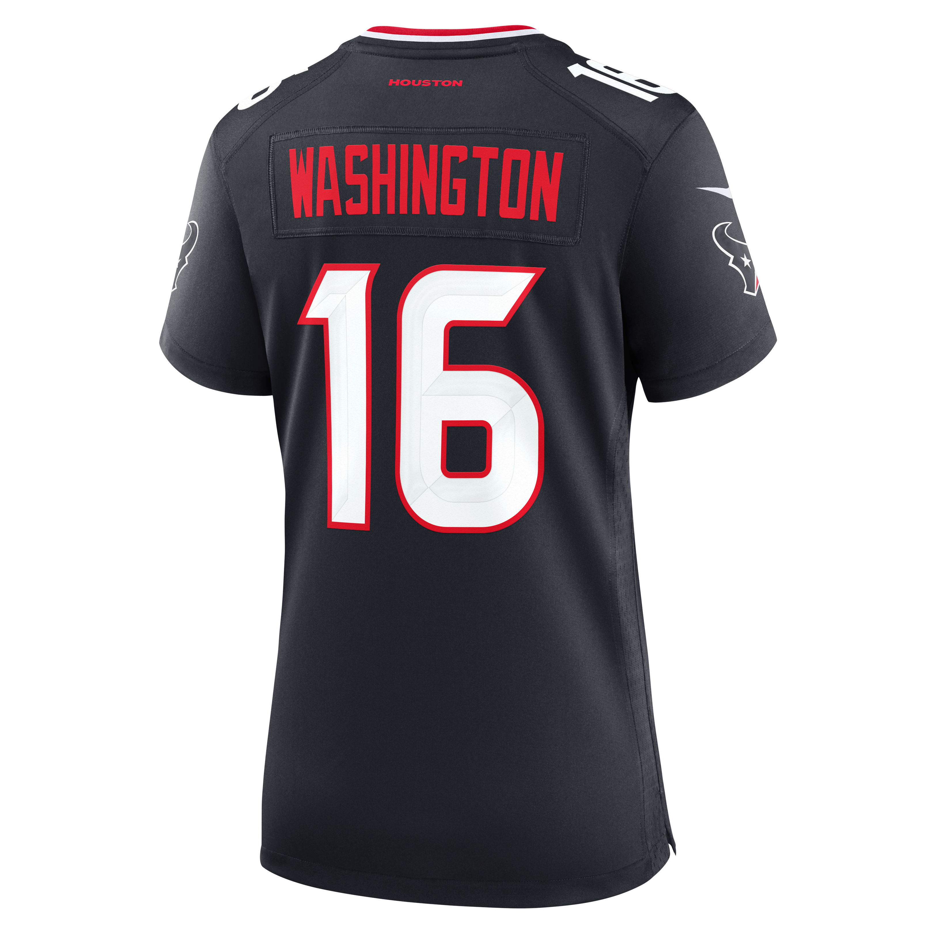Maillot de match Nike Montrell Washington Navy pour femme, équipe des Houston Texans