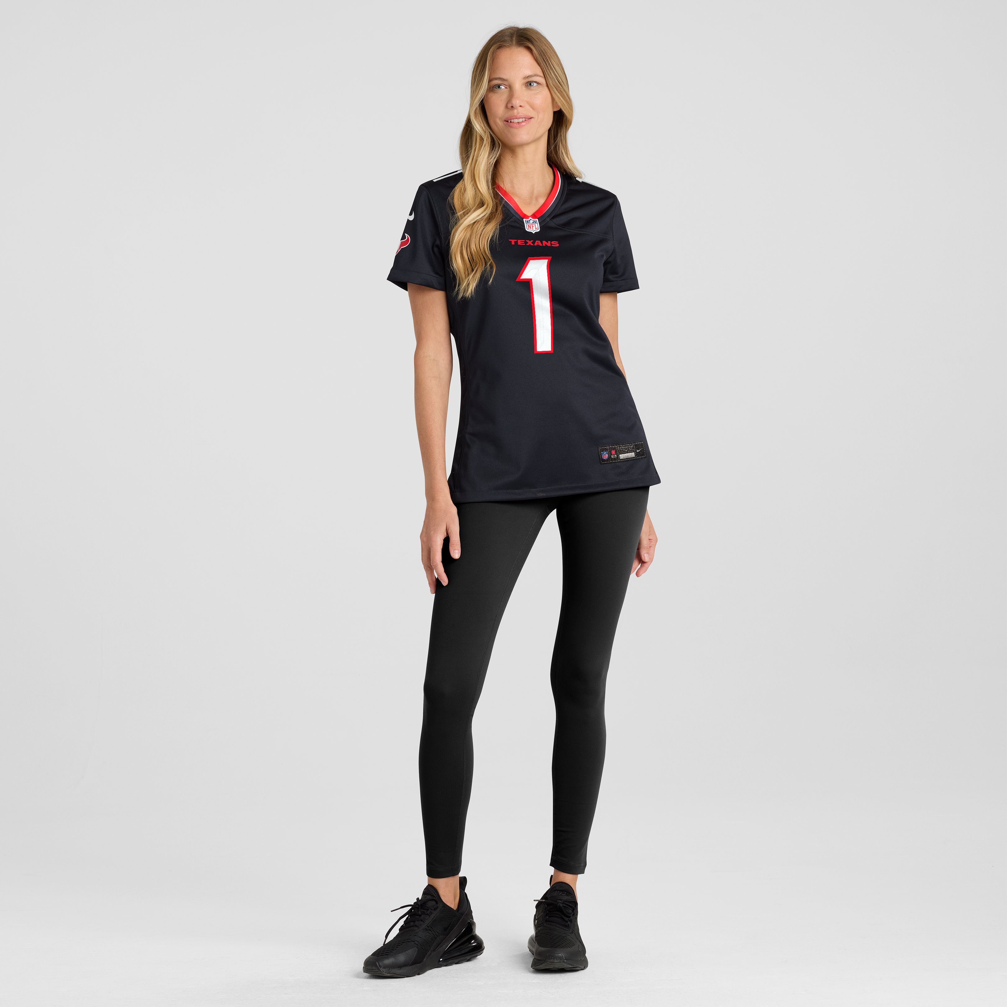 Débardeur Nike pour femme Dell Navy Maillot de match l'équipe des Houston Texans
