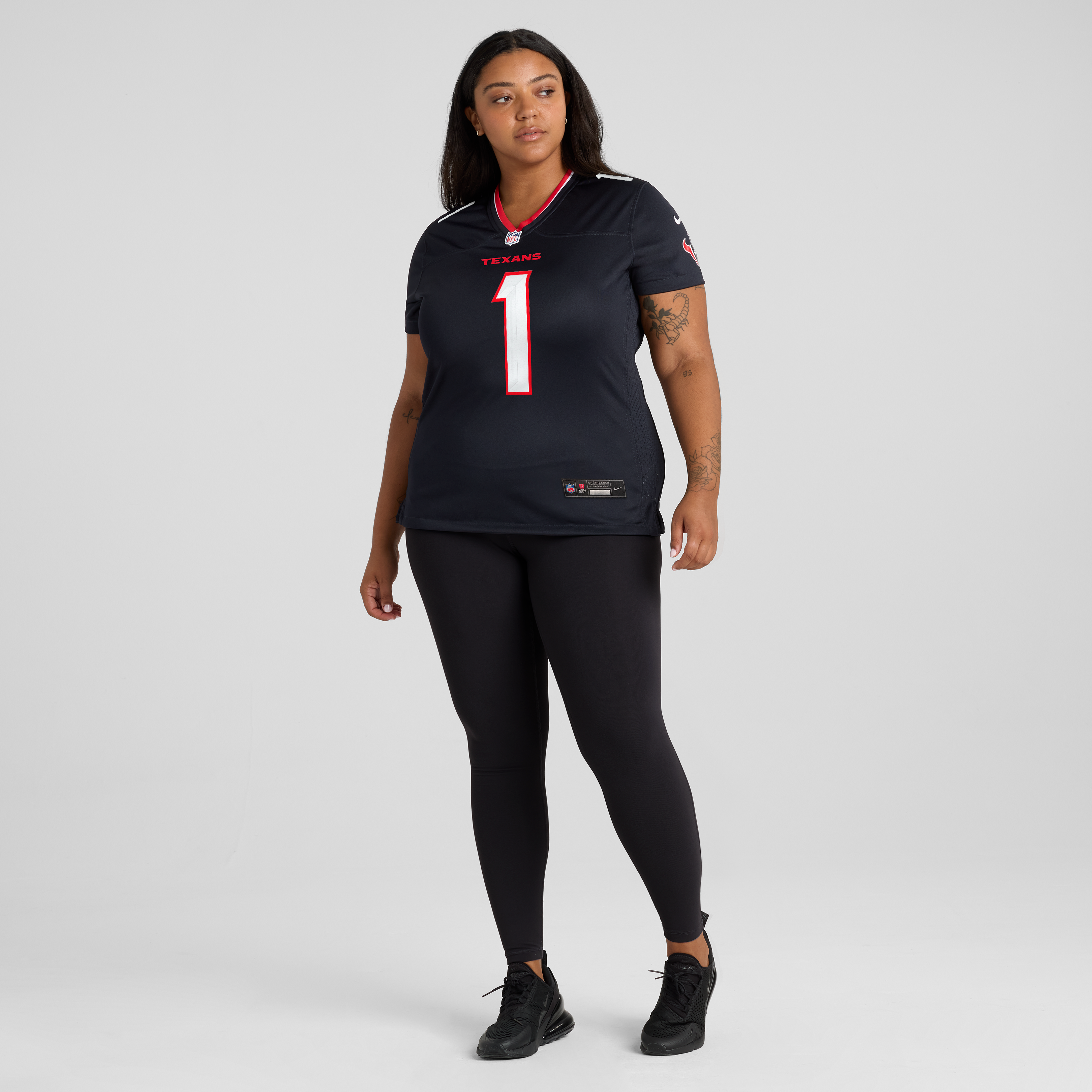 Débardeur Nike pour femme Dell Navy Maillot de match l'équipe des Houston Texans