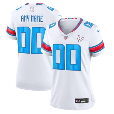  Houston Texans Nike Women's 2026 Rivalries Collection Game Custom Jersey - White