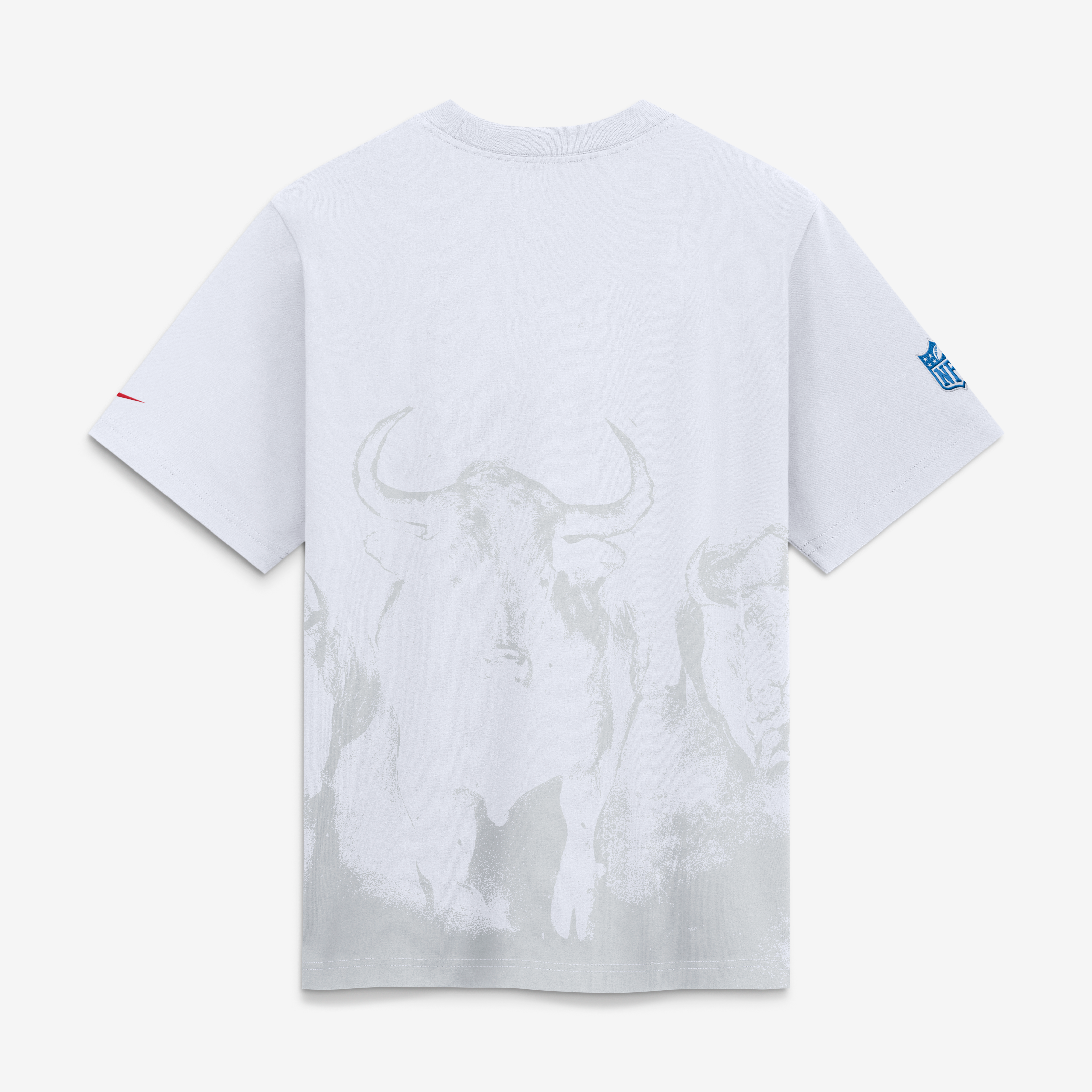 T-shirt boyfriend ample Nike pour femme, collection Rivalries 2026 des Houston Texans, blanc