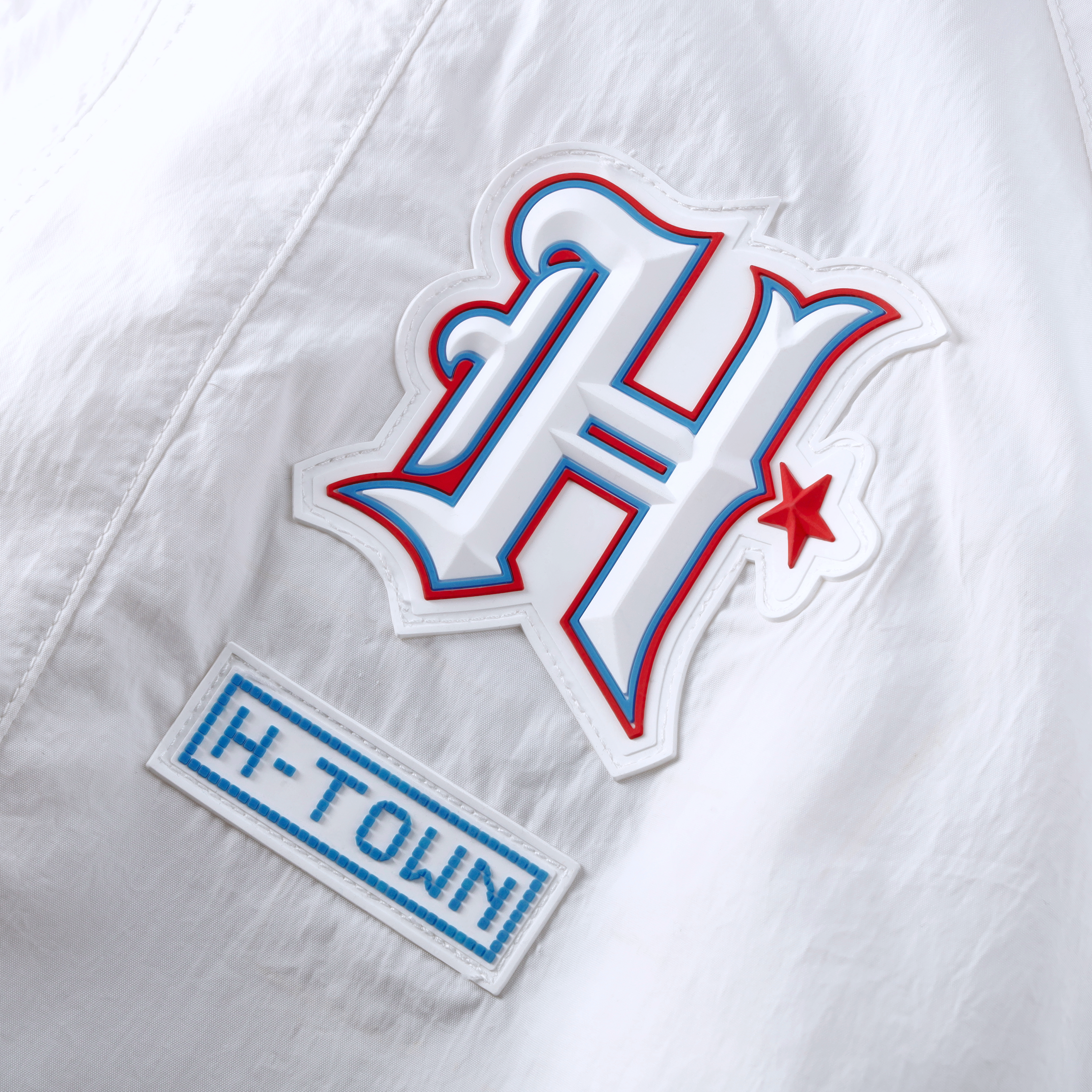 Veste zippée oversize Nike blanche pour femme, collection Houston Texans 2026 Rivalries