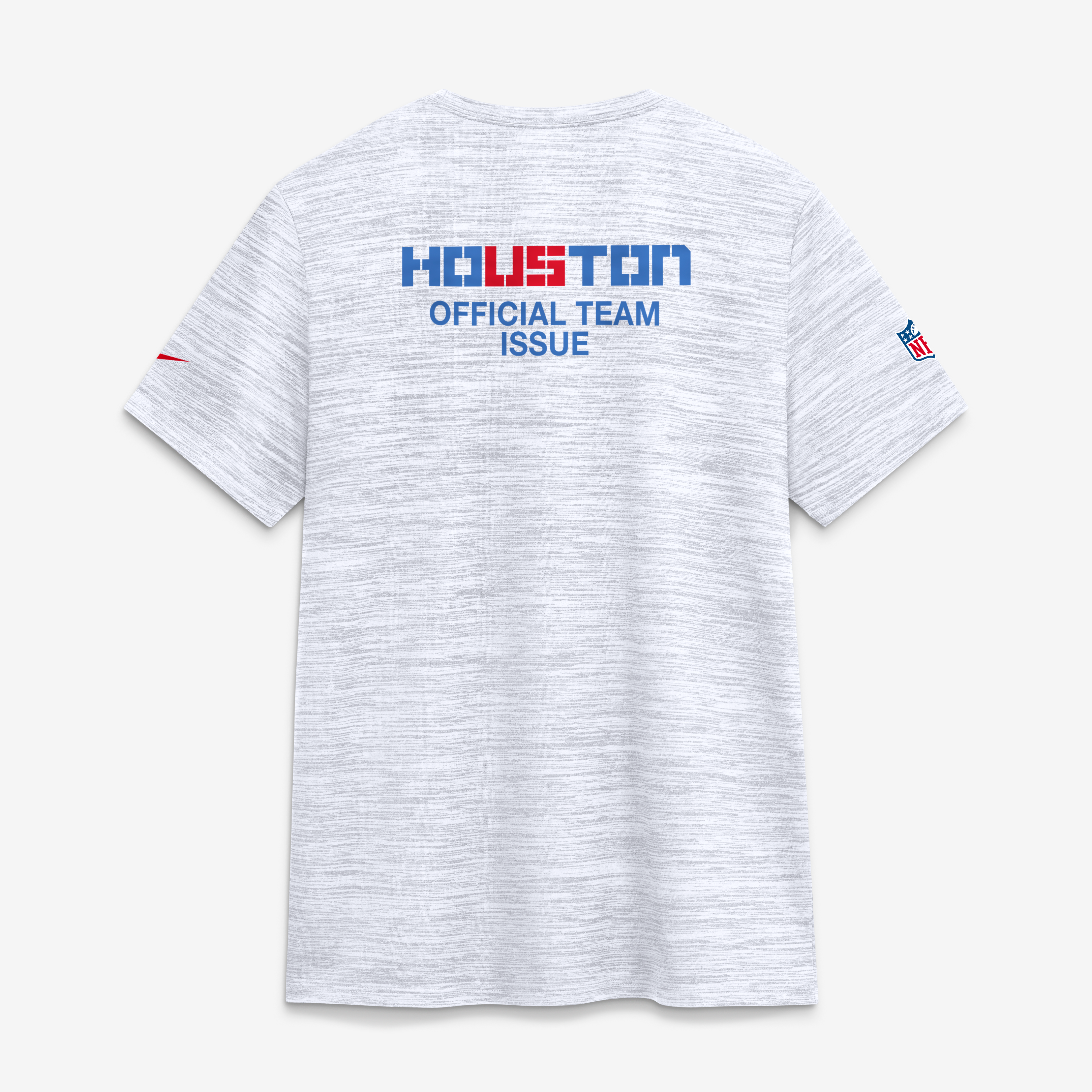 T-shirt Nike blanc pour femme, collection Rivalries 2026 des Houston Texans, Sideline Velocity Dri-FIT