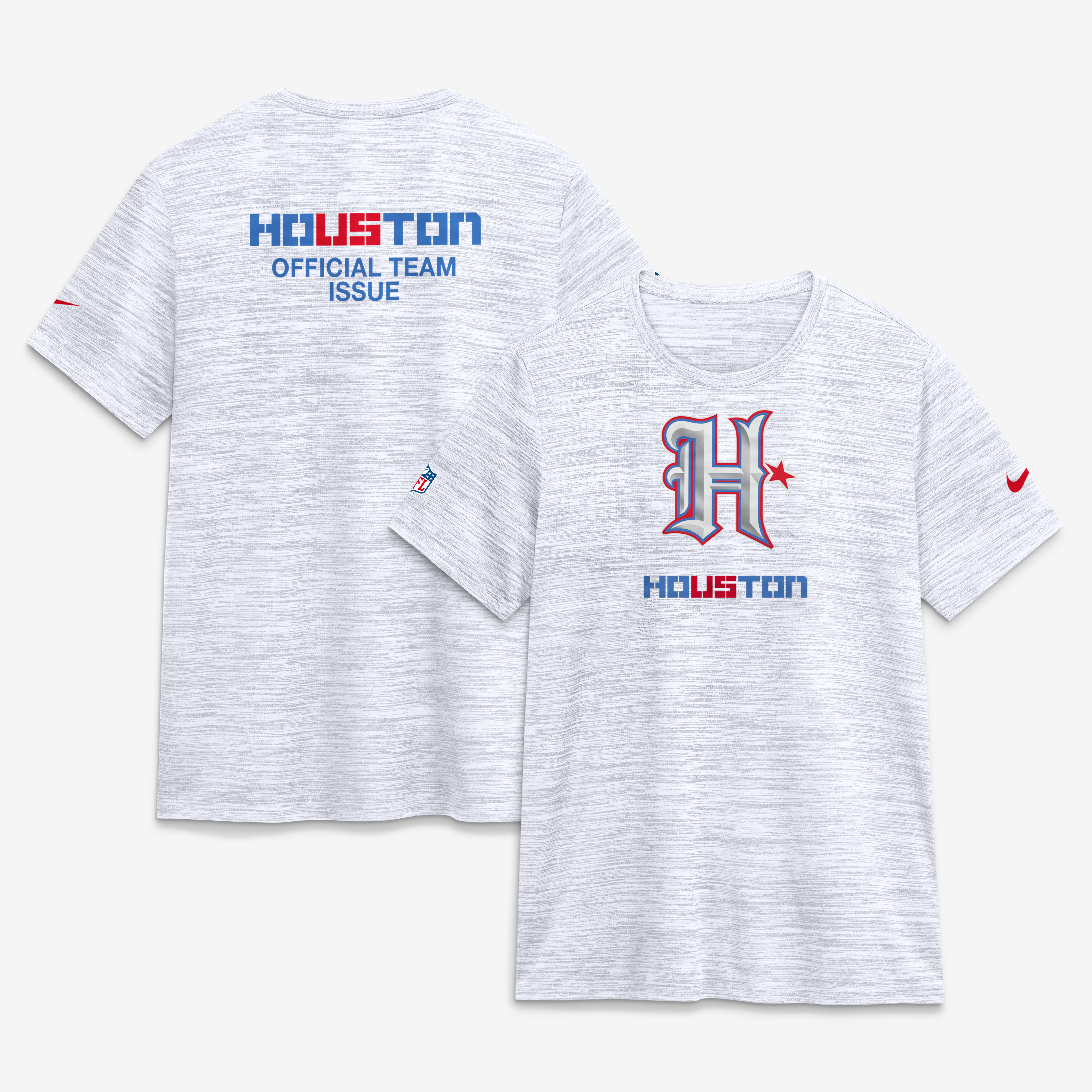 Women's Nike White Houston Texans 2026 Rivalries Collection Sideline Velocity Dri-FIT T-Shirt