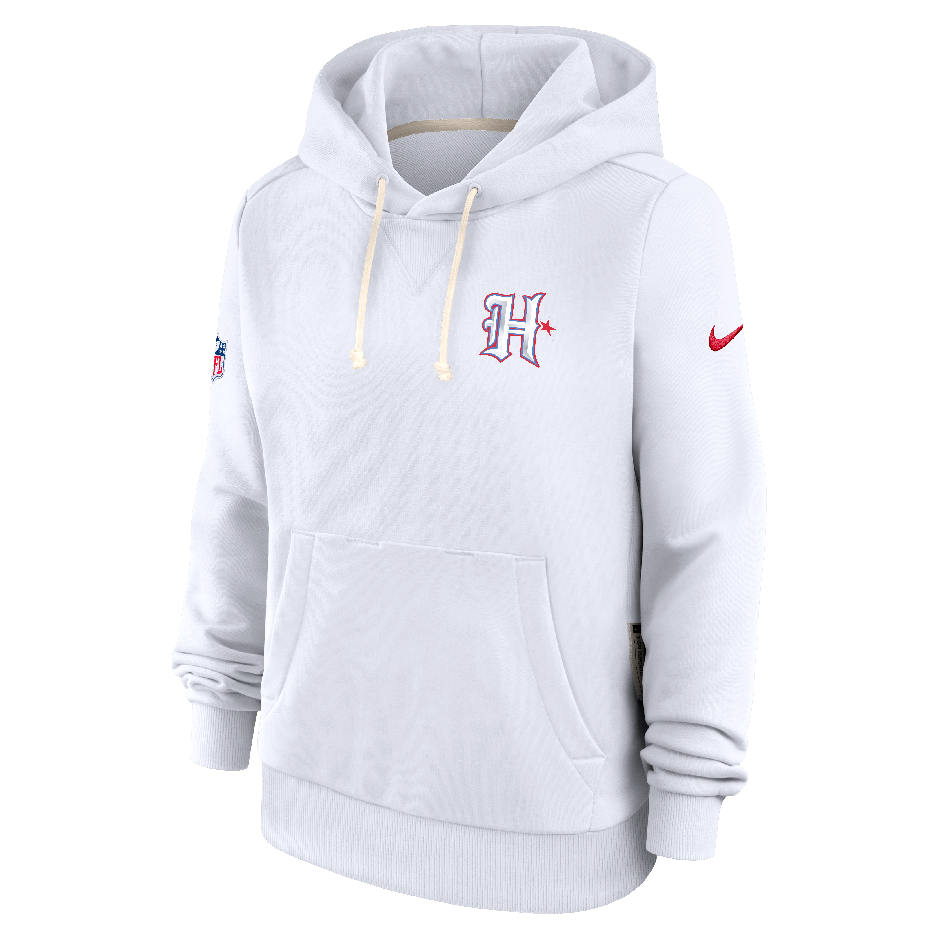 Women's Nike White Houston Texans 2026 Rivalries Collection Standard Issue Sideline Pullover Hoodie