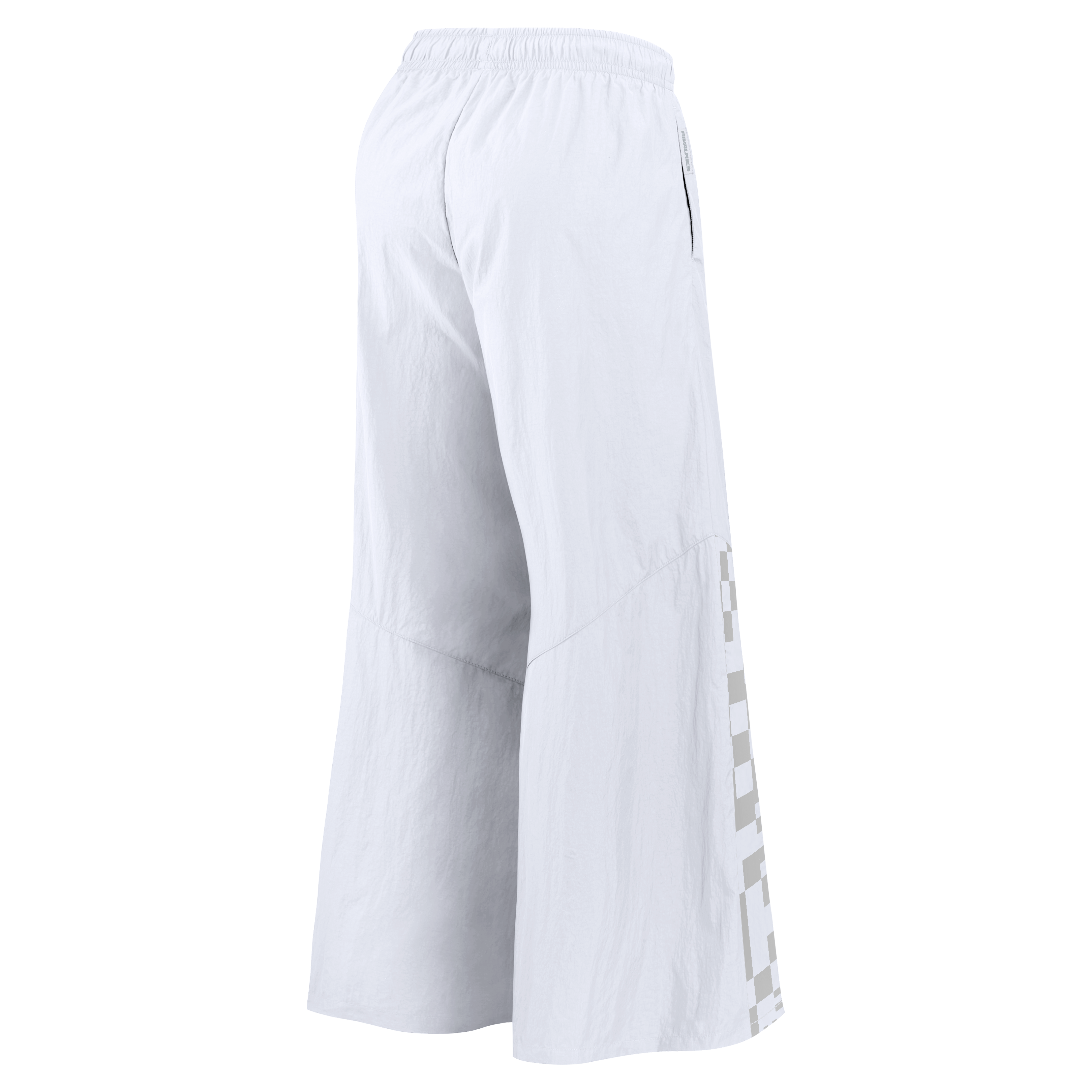 Pantalon tissé à jambes larges Nike pour femme, collection Rivalries 2026 des Houston Texans, blanc.