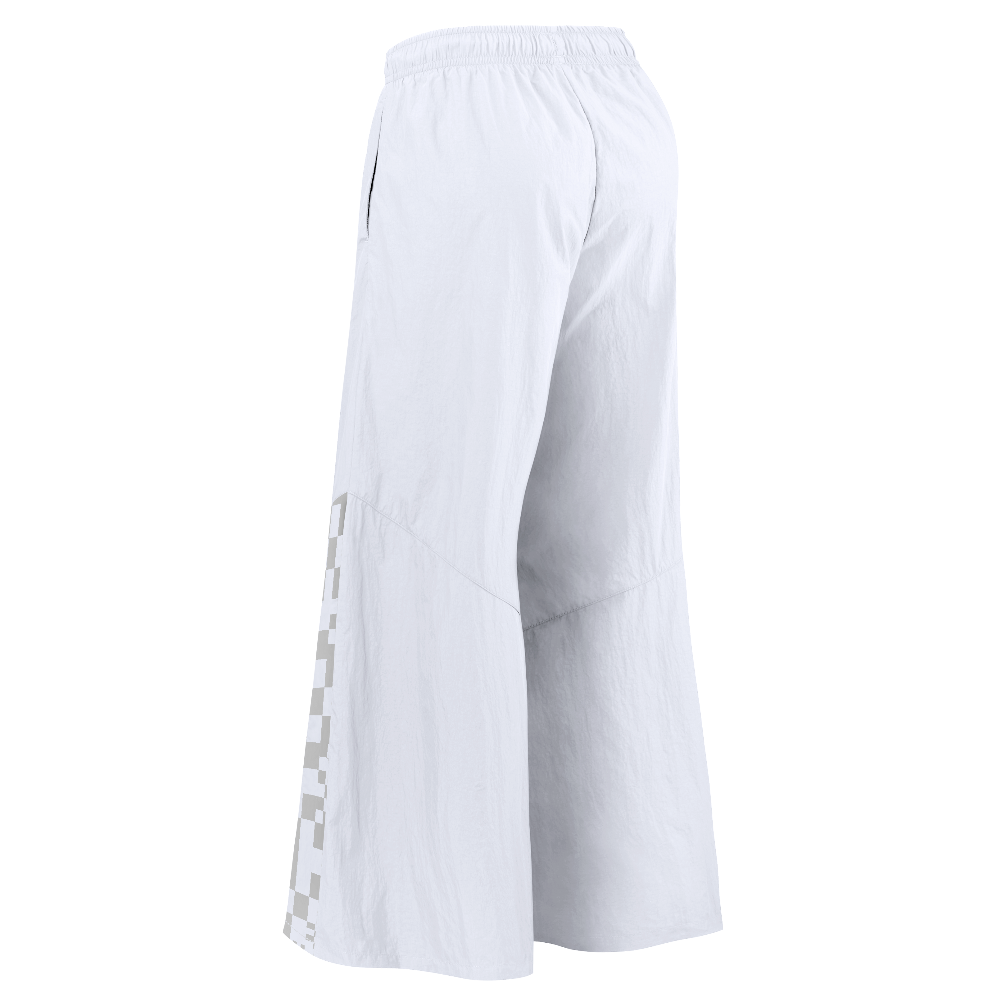 Pantalon tissé à jambes larges Nike pour femme, collection Rivalries 2026 des Houston Texans, blanc.