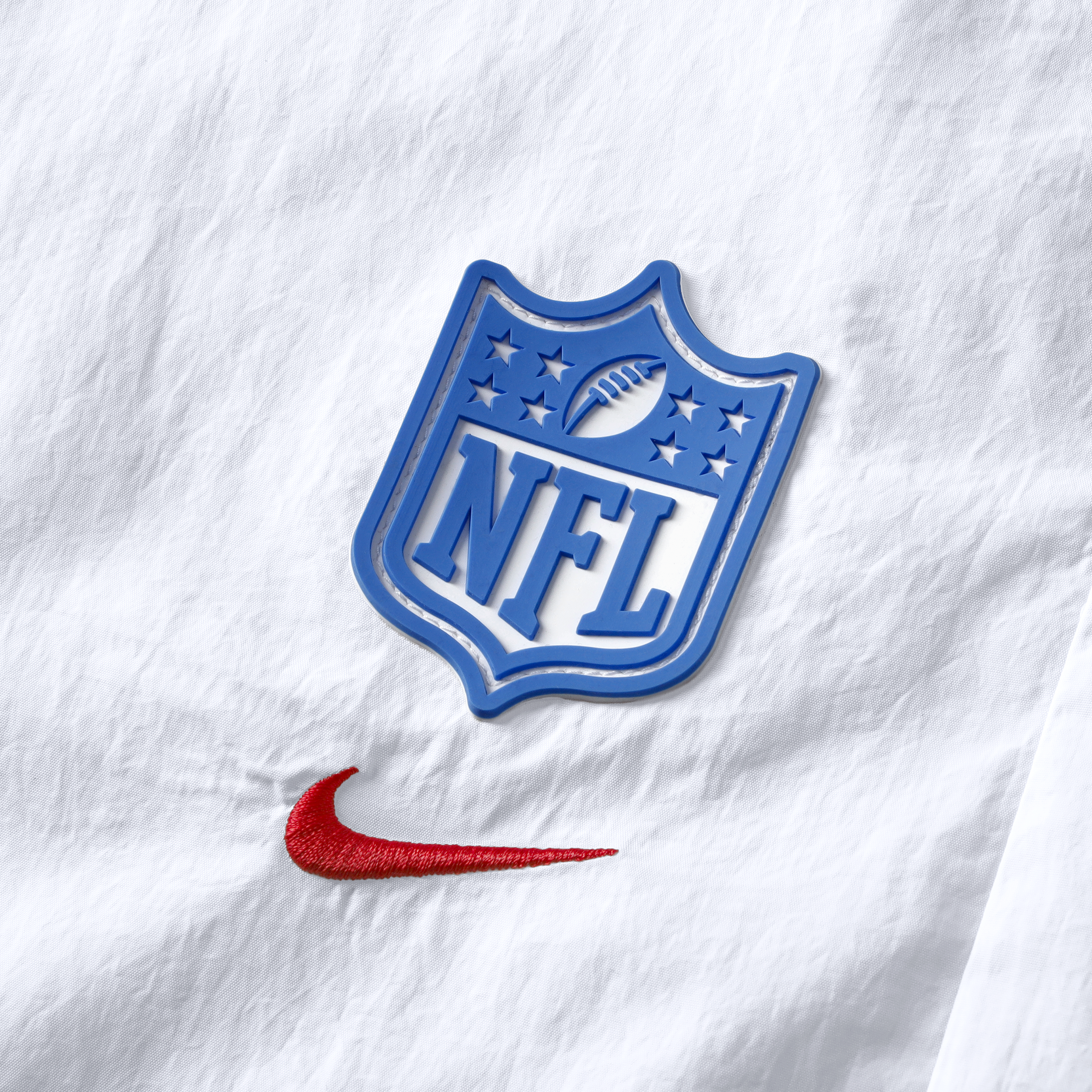 Pantalon tissé à jambes larges Nike pour femme, collection Rivalries 2026 des Houston Texans, blanc.