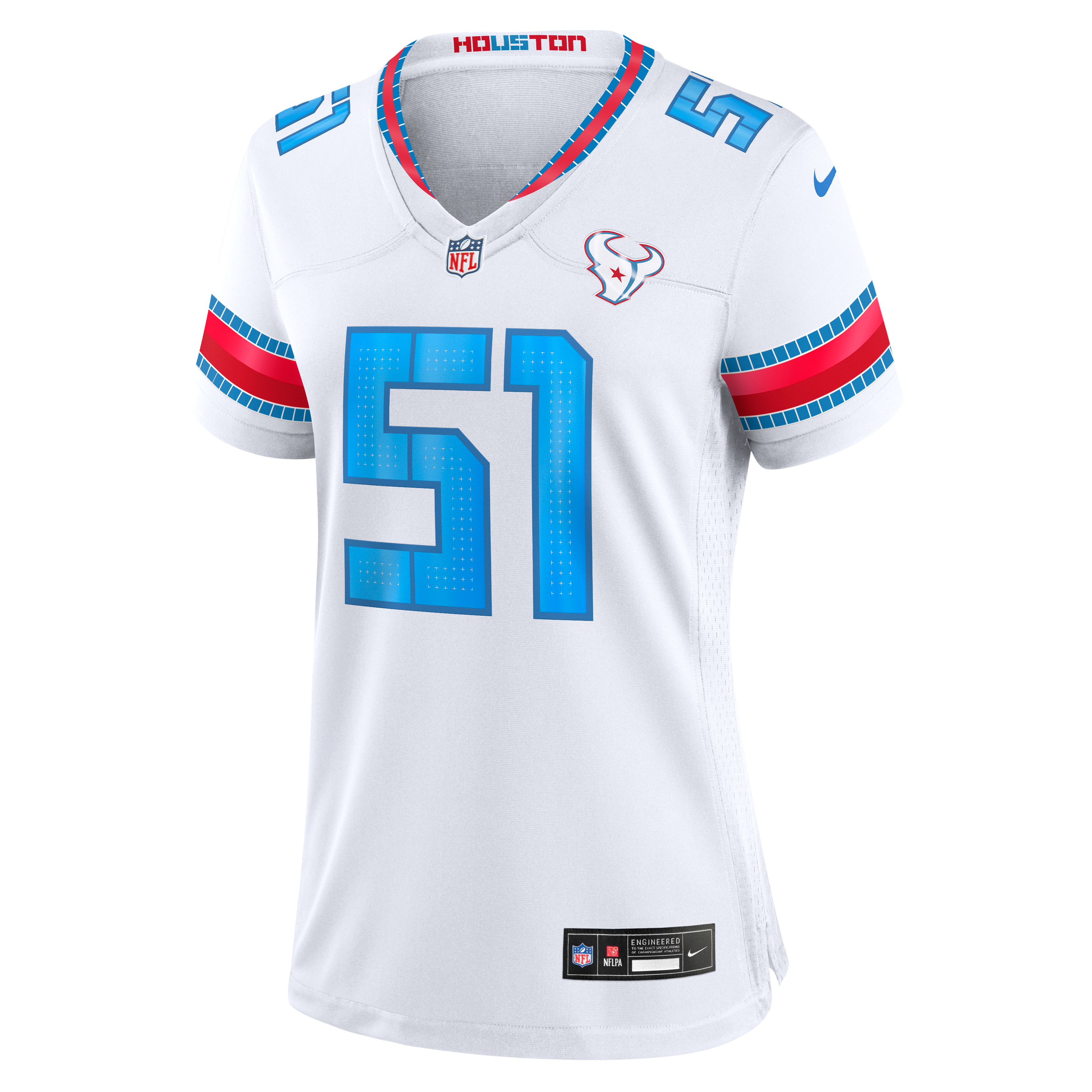 Maillot de match Nike Will Anderson Jr. blanc la collection Rivalries 2026 des Houston Texans pour femmes