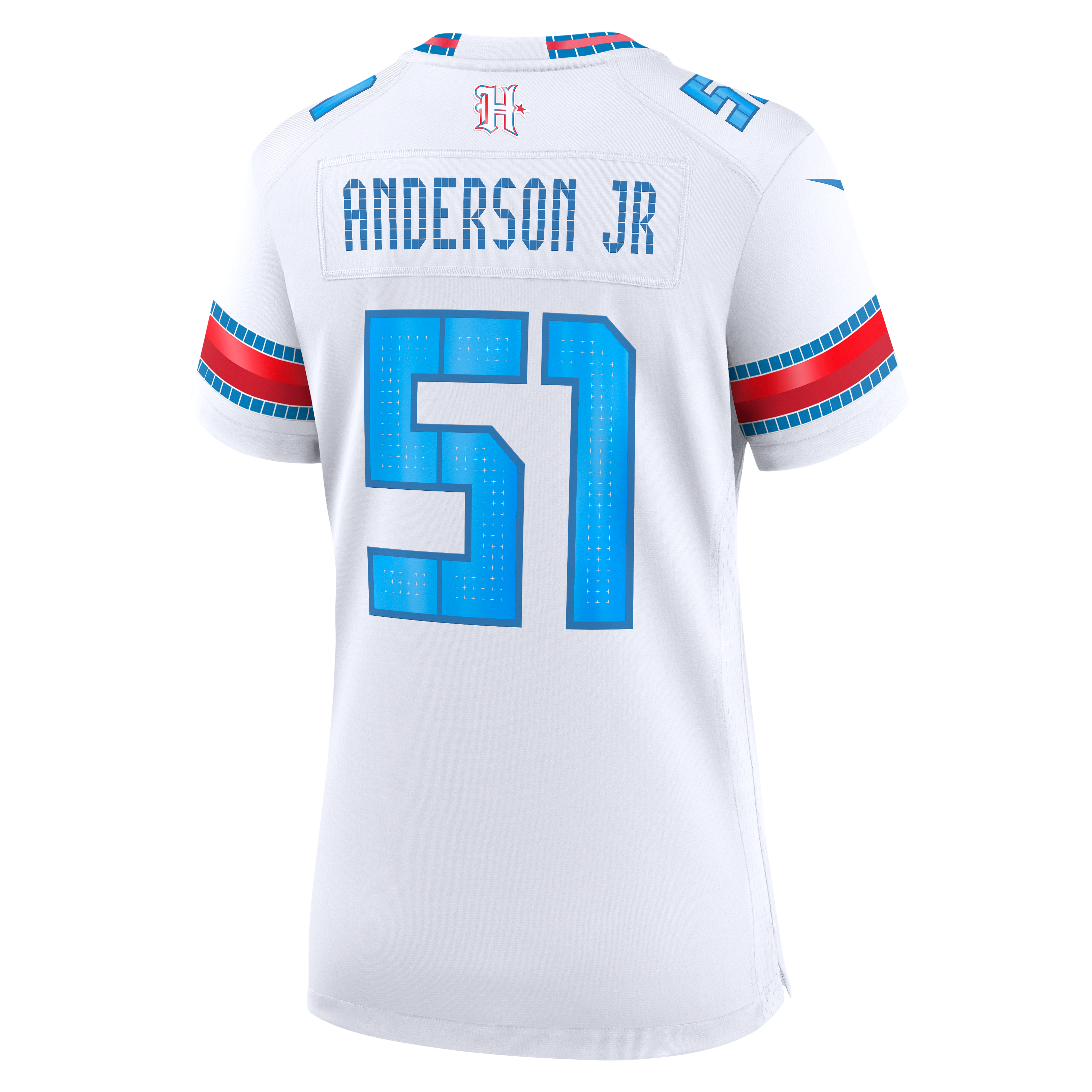Maillot de match Nike Will Anderson Jr. blanc la collection Rivalries 2026 des Houston Texans pour femmes