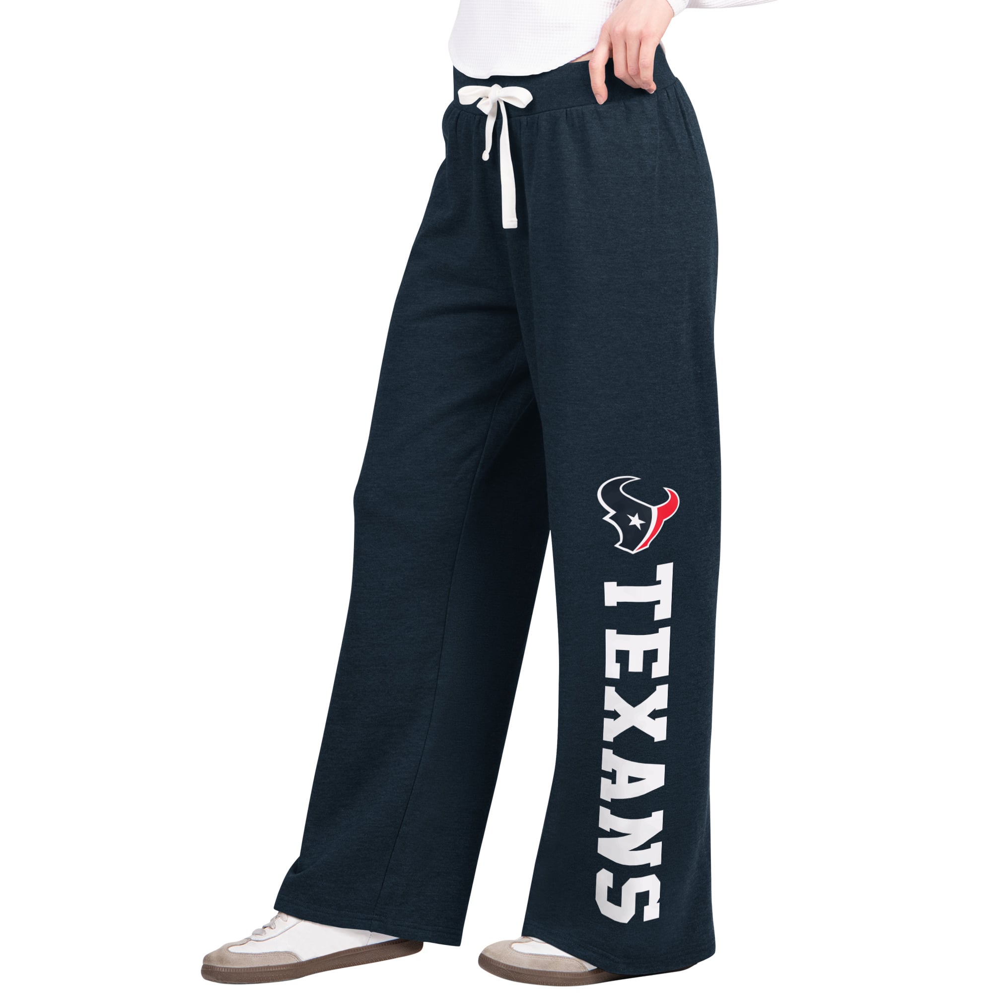 Pantalon de survêtement large Starter pour femme, bleu marine, Houston Texans Field