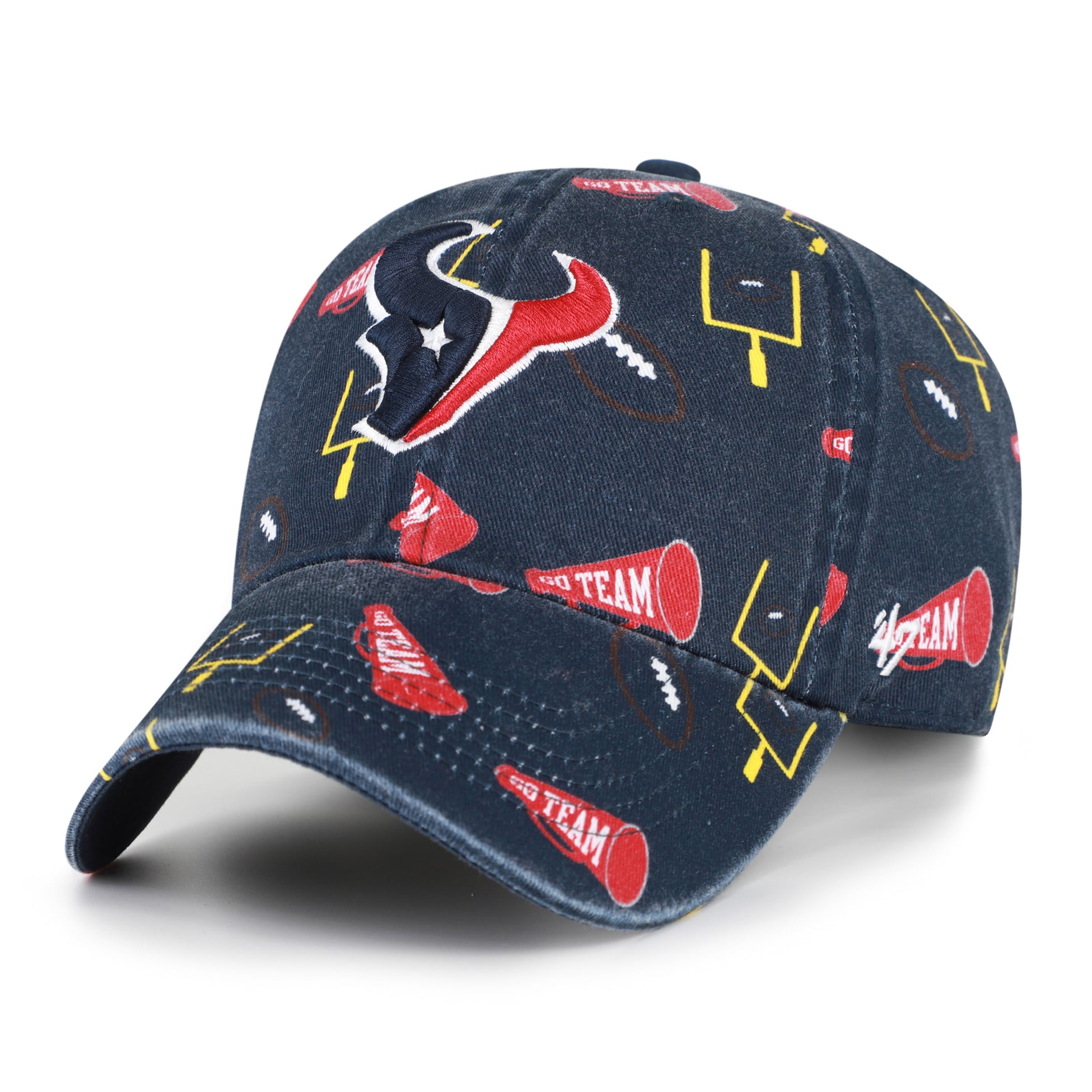 Youth '47 Navy Houston Texans Stomping Ground Clean Up Adjustable Hat