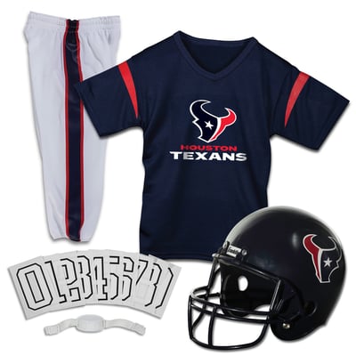 Houston Texans Franklin Sports Youth NFL Deluxe Uniform Set - Navy
