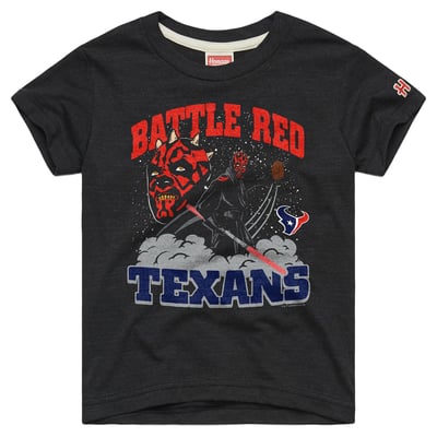  Houston Texans Homage Youth Star Wars Dark Side T-Shirt - Charcoal