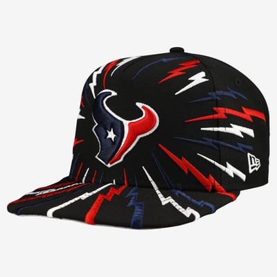 Houston Texans New Era Youth Bolt 9FIFTY A-Frame Snapback Hat - Black