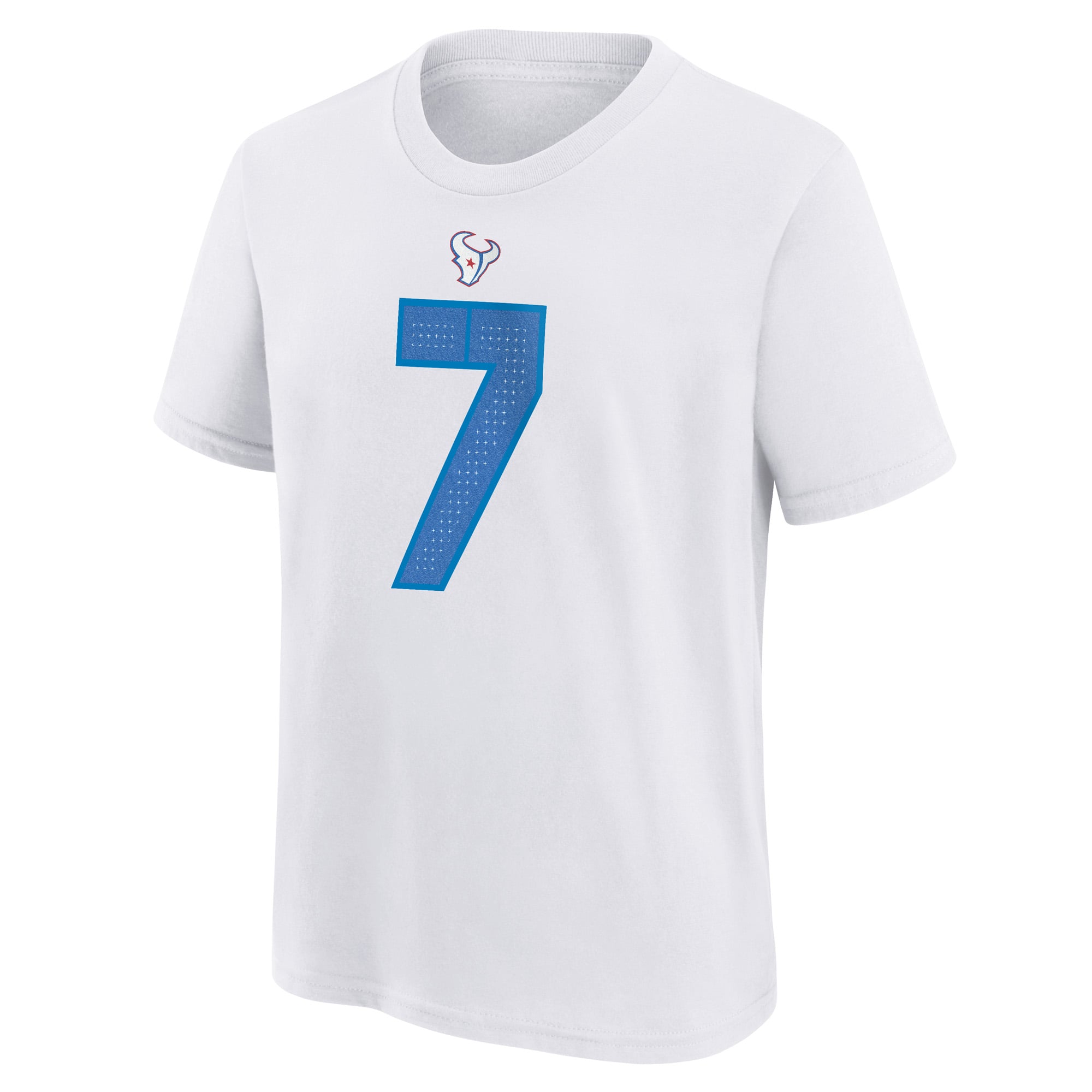 Youth Nike C.J. Stroud White Houston Texans 2026 Rivalries Collection Name & Number T-Shirt
