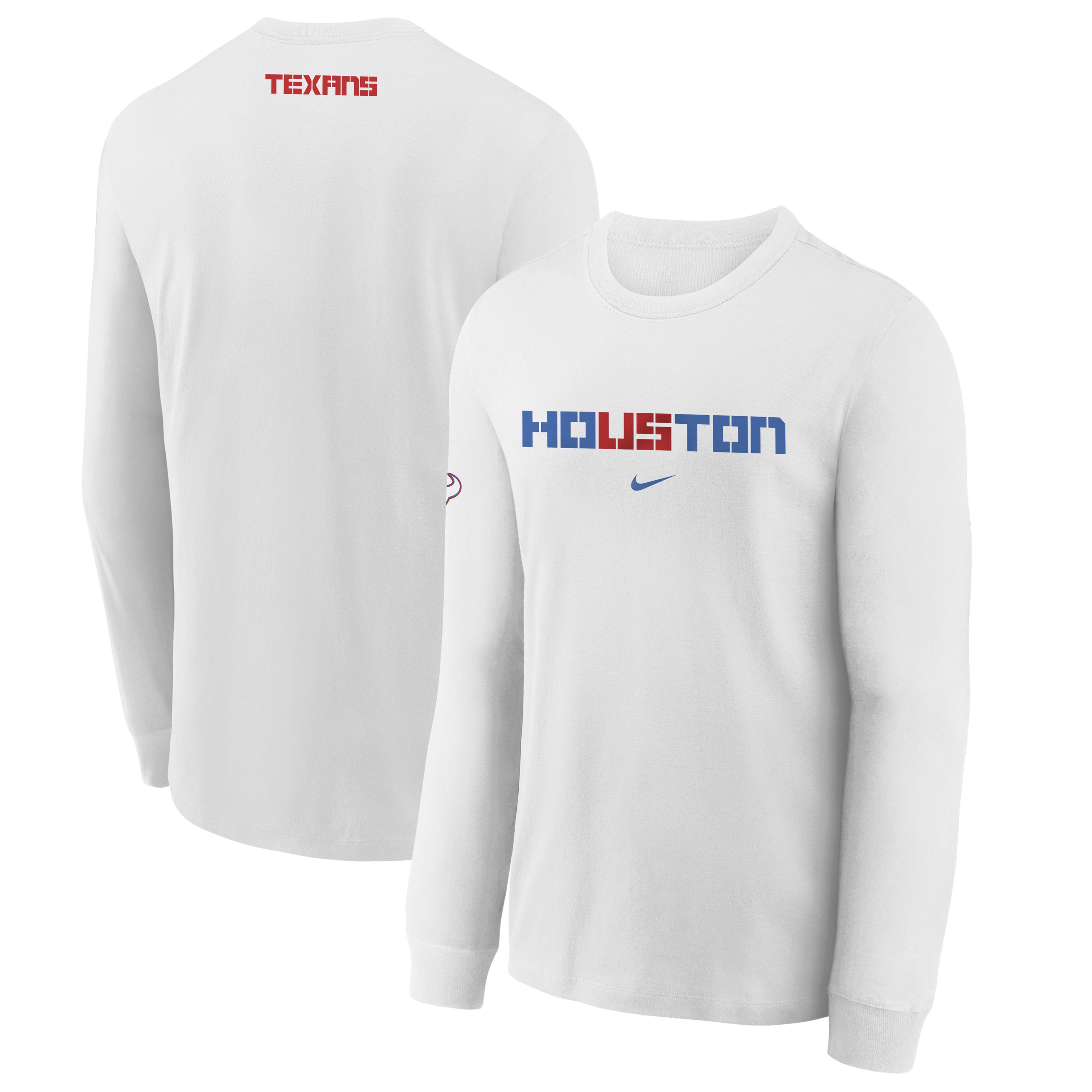Youth Nike  White Houston Texans 2026 Rivalries Collection Max90 Long Sleeve T-Shirt