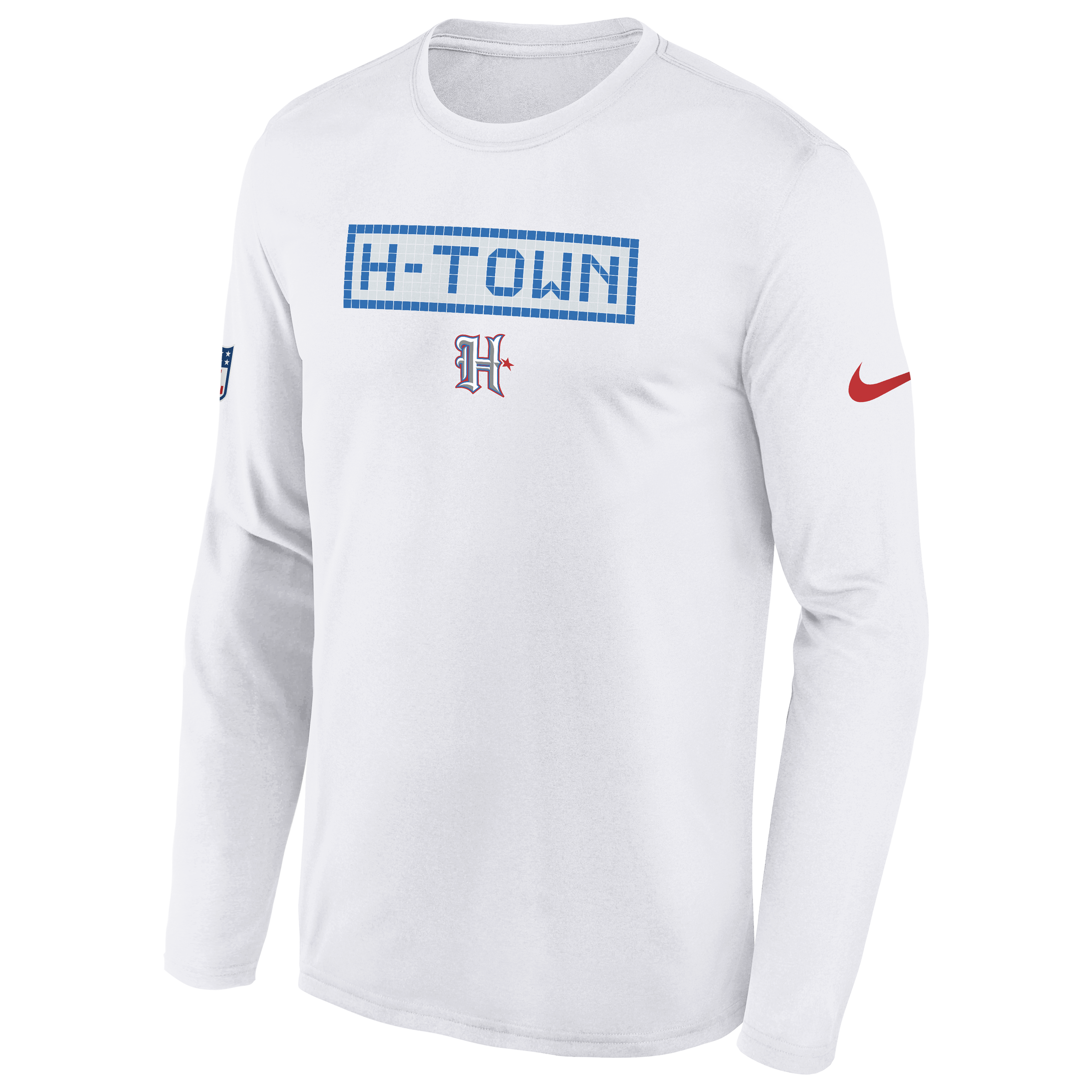 T-shirt à manches longues Nike blanc Houston Texans 2026 Rivalries Collection Sideline Legend pour jeunes