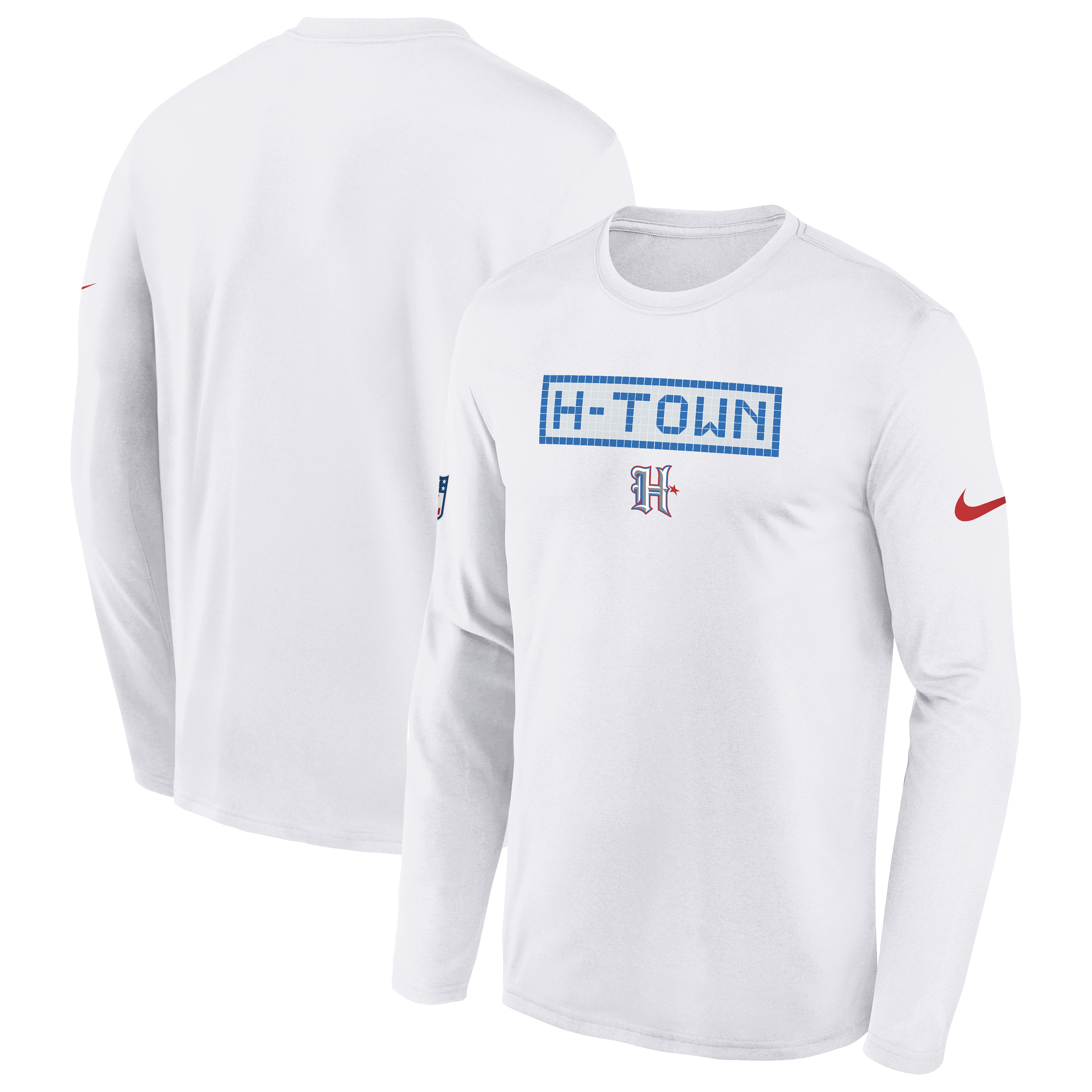 T-shirt à manches longues Nike blanc Houston Texans 2026 Rivalries Collection Sideline Legend pour jeunes