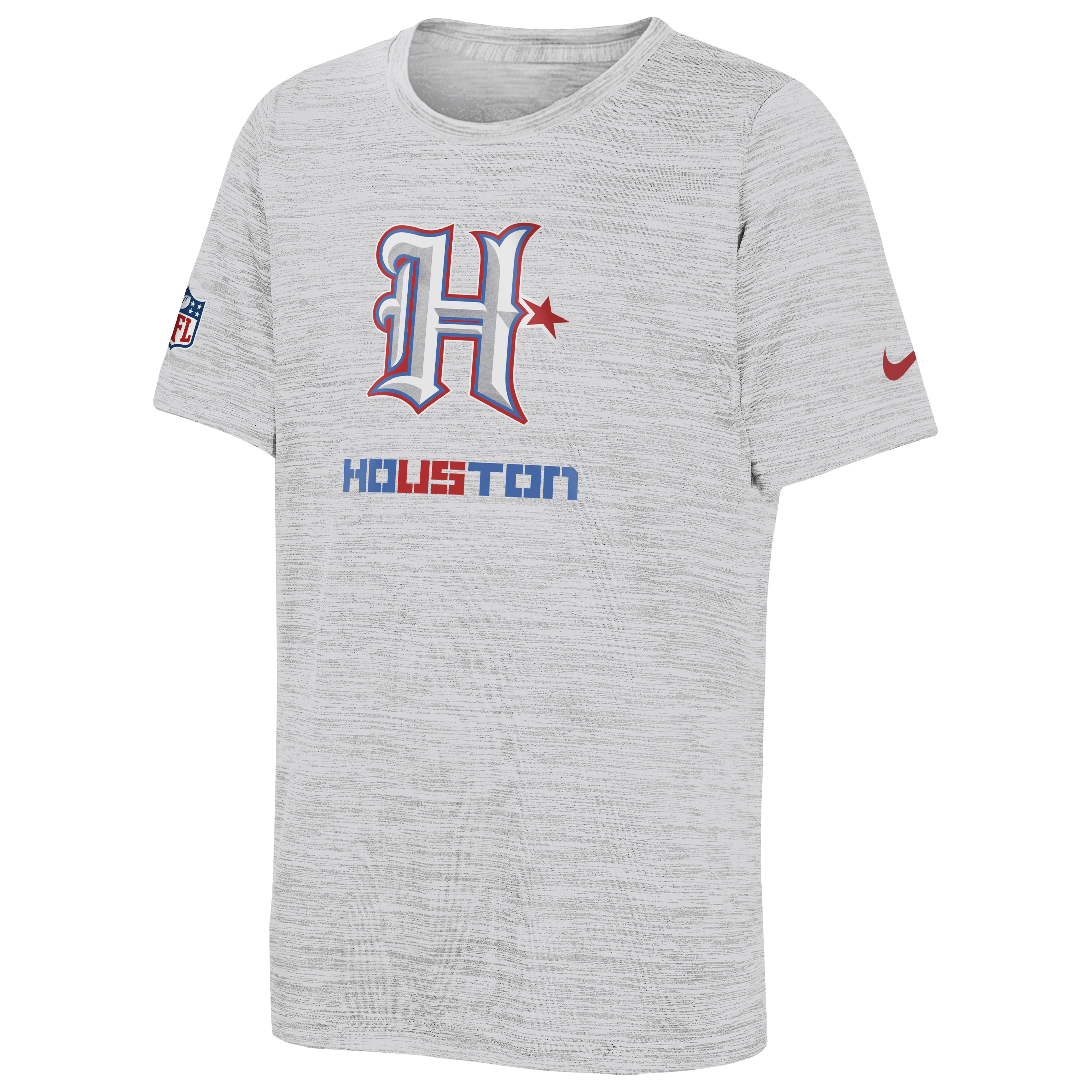 Youth Nike White Houston Texans 2026 Rivalries Collection Sideline Velocity T-Shirt