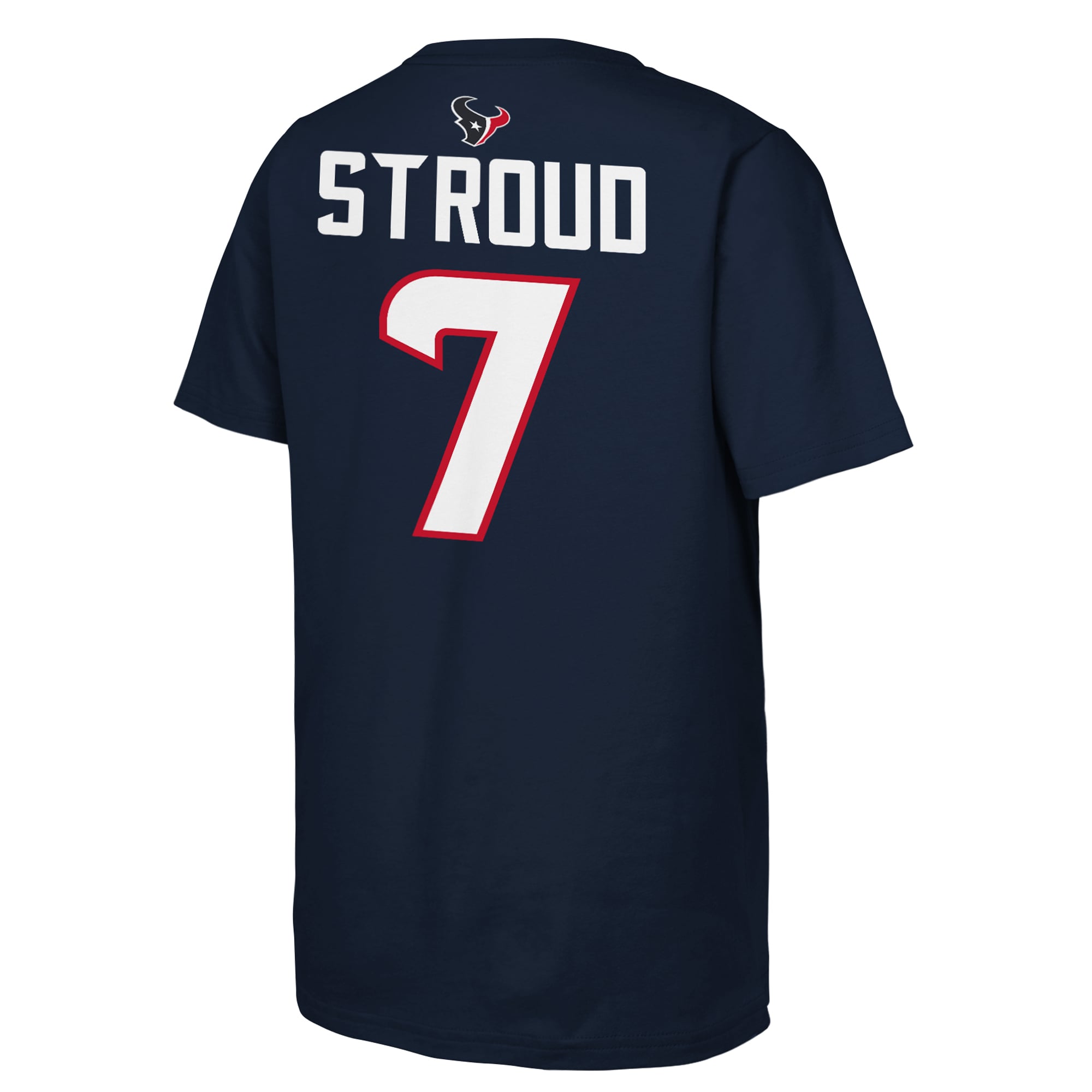 T-shirt Outerstuff Youth C.J. Stroud bleu marine Houston Texans avec nom et numéro