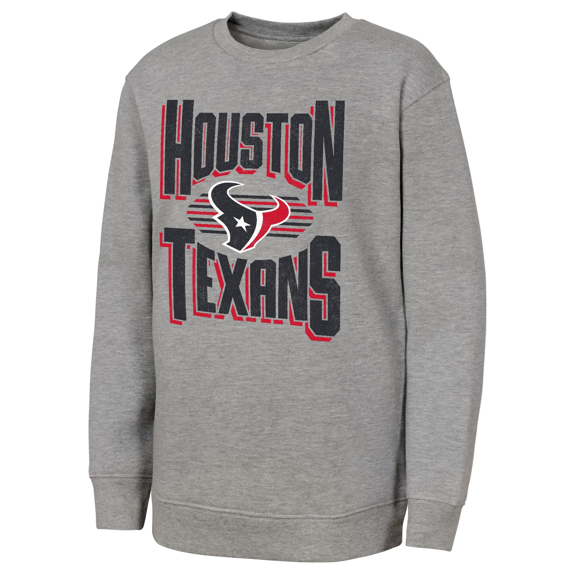 Youth Outerstuff Gray Houston Texans Jet Stream Sweatshirt