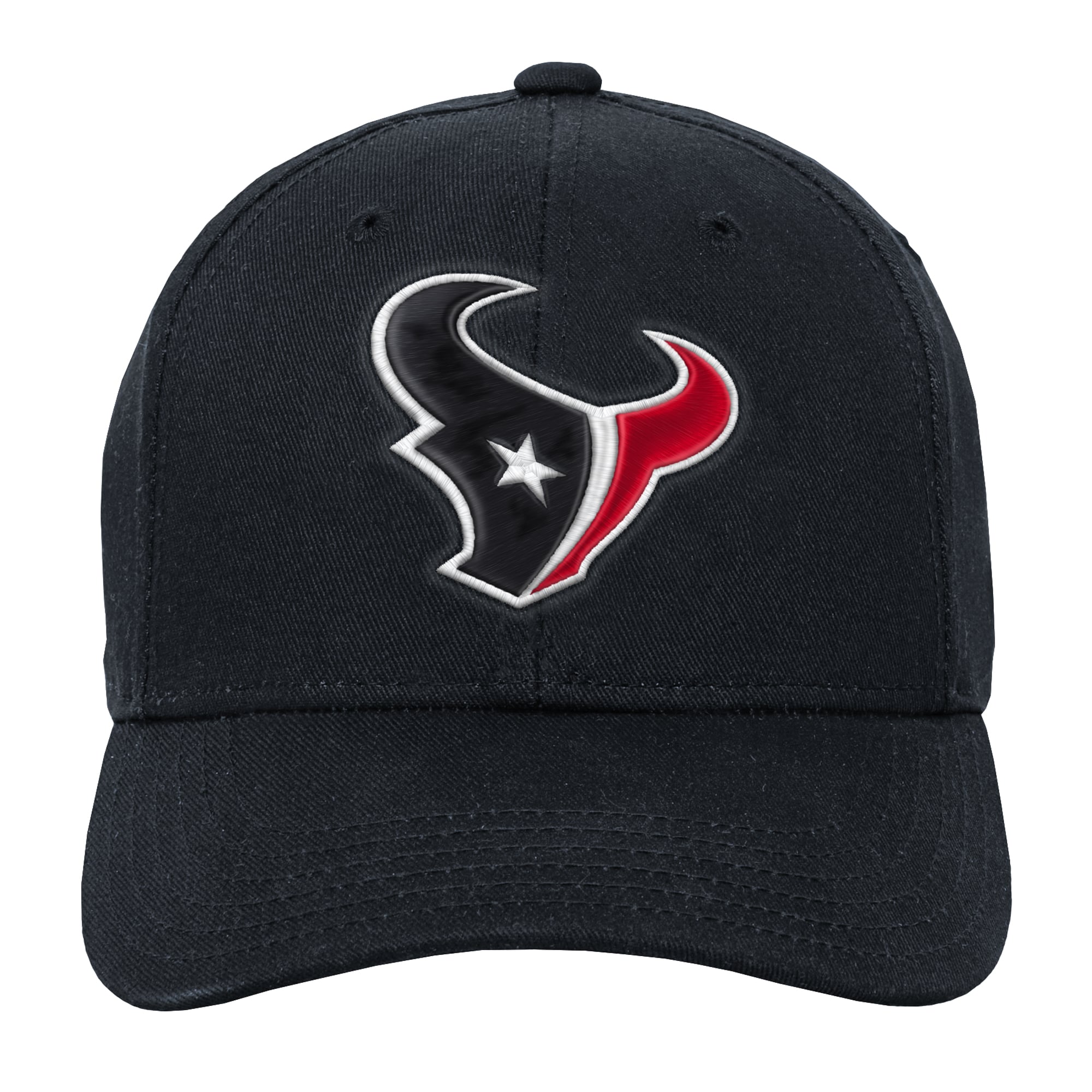 Casquette à visière plate pré-courbée Outerstuff bleu marine Houston Texans pour jeunes