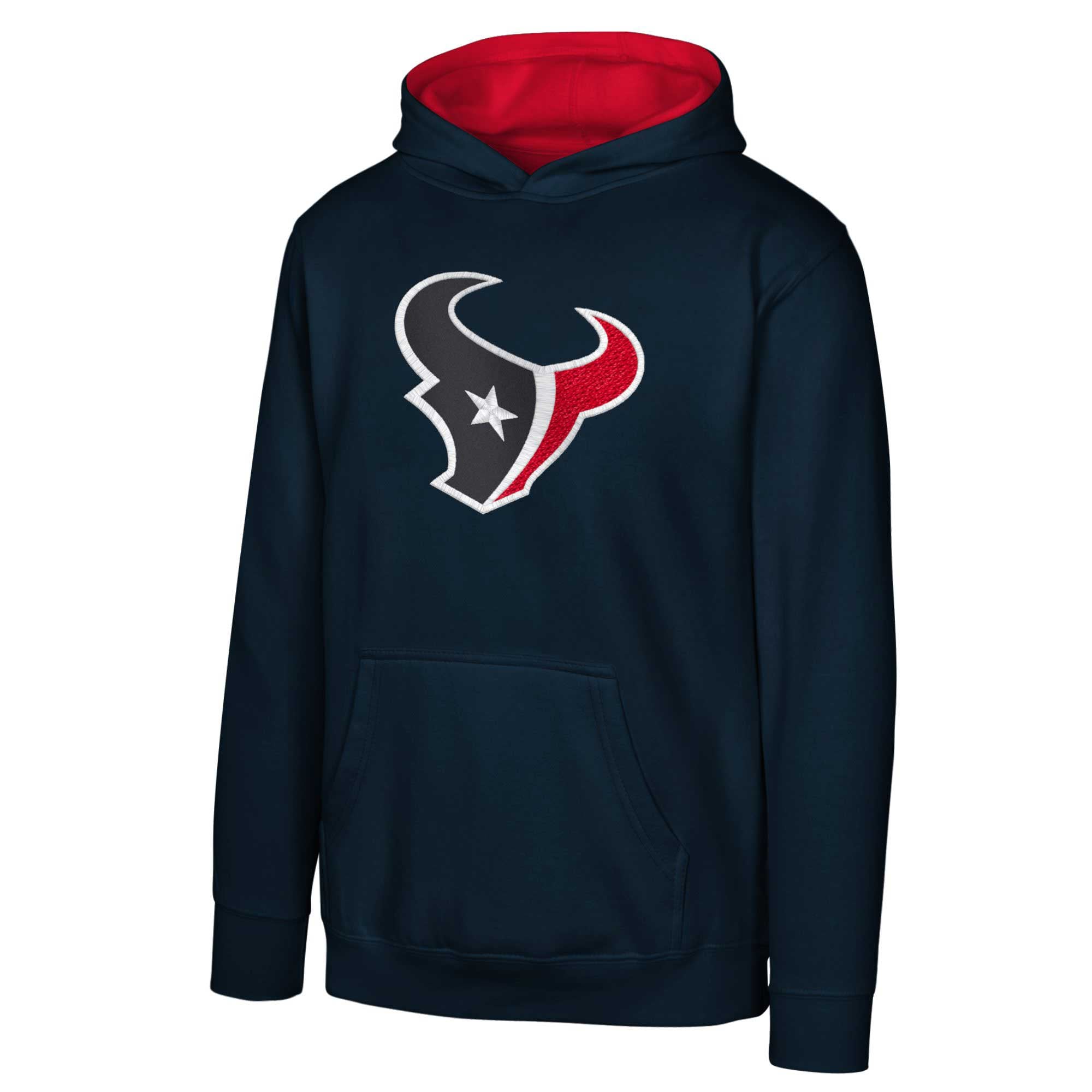 Youth Outerstuff Navy Houston Texans Prime Pullover Hoodie
