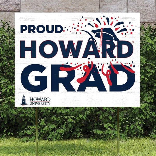 Howard Bison 18'' x 24'' Proud Grad Yard Sign