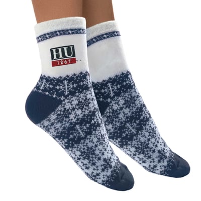 Howard Bison ZooZatz Women's Fuzzy Holiday Crew Socks