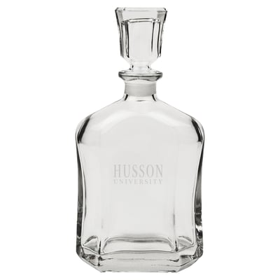 Husson University Eagles 23.75oz. Crystal Whisky Decanter