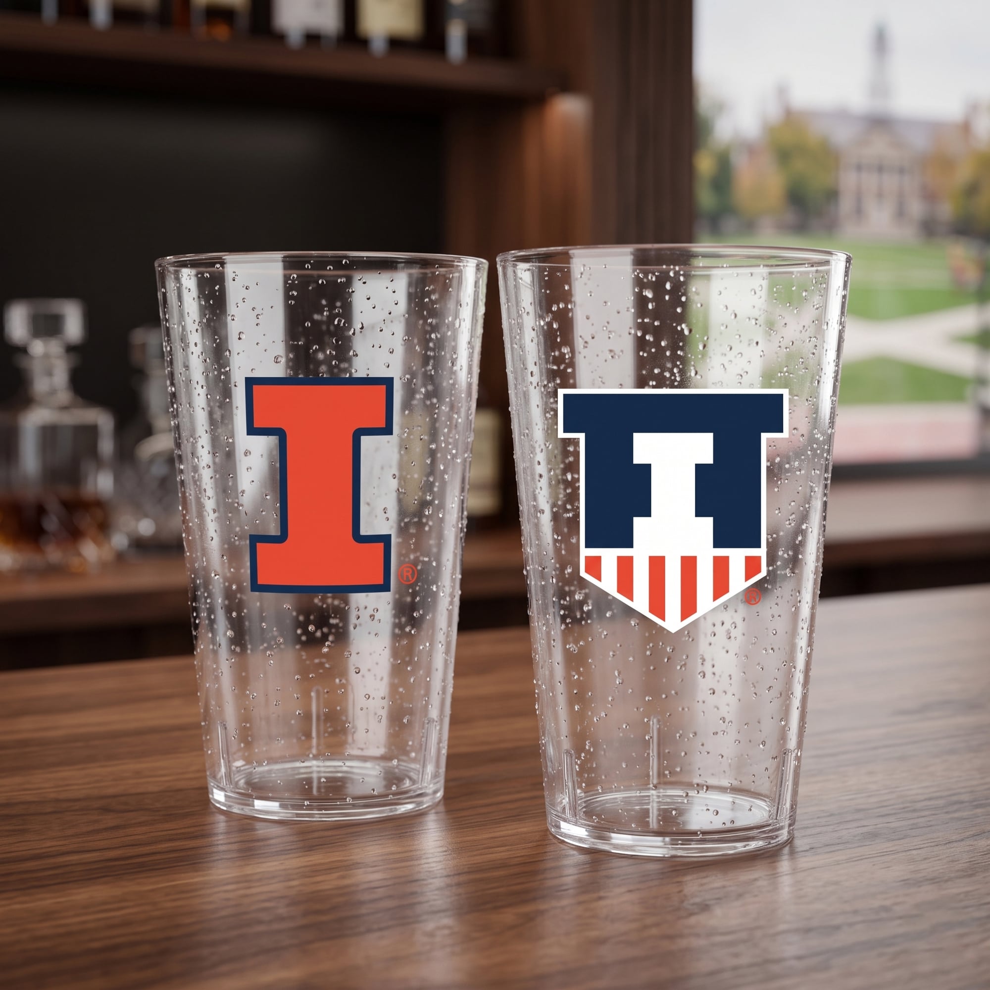 Lot de deux gobelets isothermes Illinois Fighting Illini de 710 ml (24 oz) en Tritan