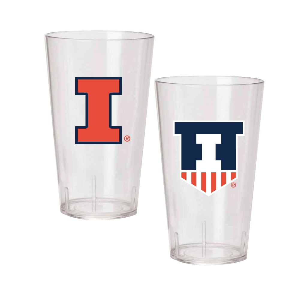 Lot de deux gobelets isothermes Illinois Fighting Illini de 710 ml (24 oz) en Tritan