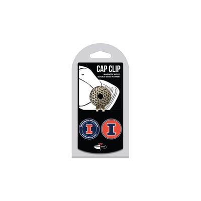 Illinois Fighting Illini Cap Clip with 2 Magnetic Markers Set