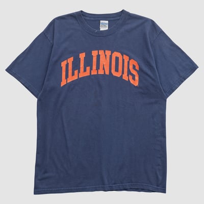 Illinois Fighting Illini Gildan 2000s T-shirt - Navy - M by Fanatics Real Vintage