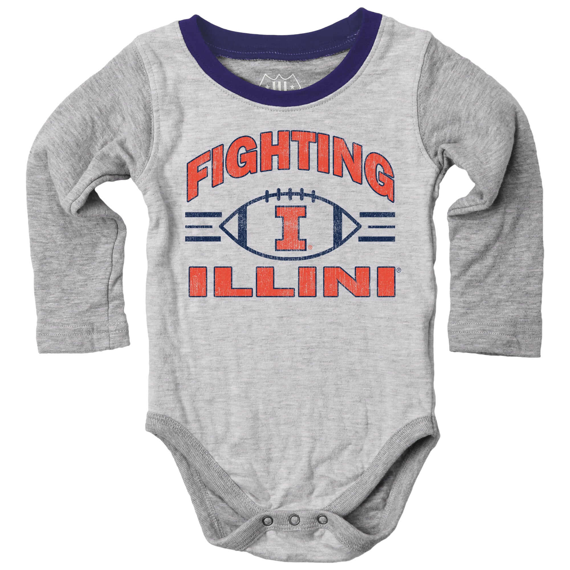 Ensemble de sauteurs Infant Wes & Willy Gray Illinois Fighting Illini Jie