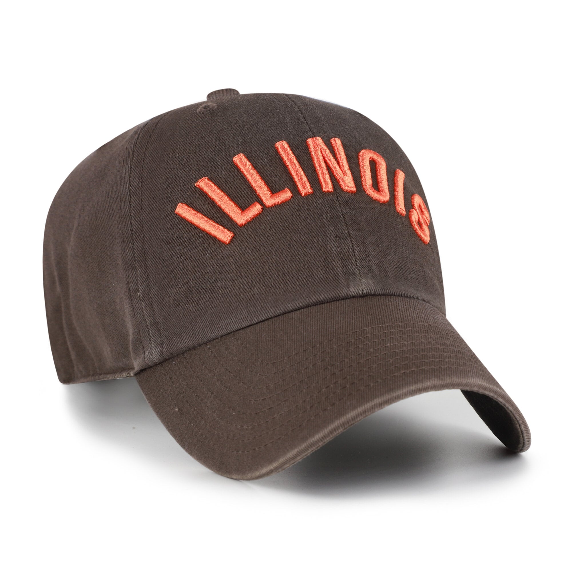 Men's '47 Brown Illinois Fighting Illini Vault Clean Up Adjustable Hat