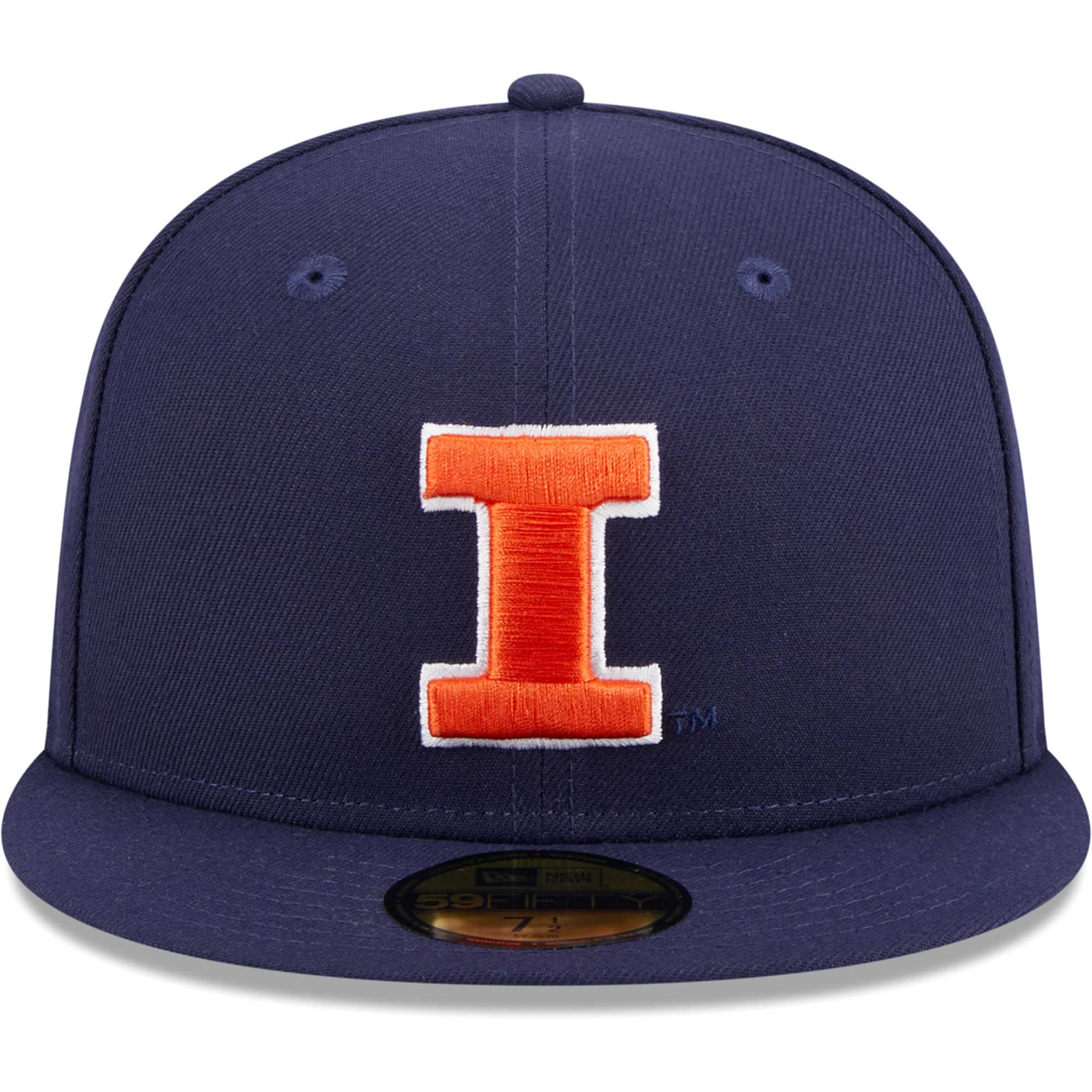 Men's New Era Navy Illinois Fighting Illini 59FIFTY Fitted Hat
