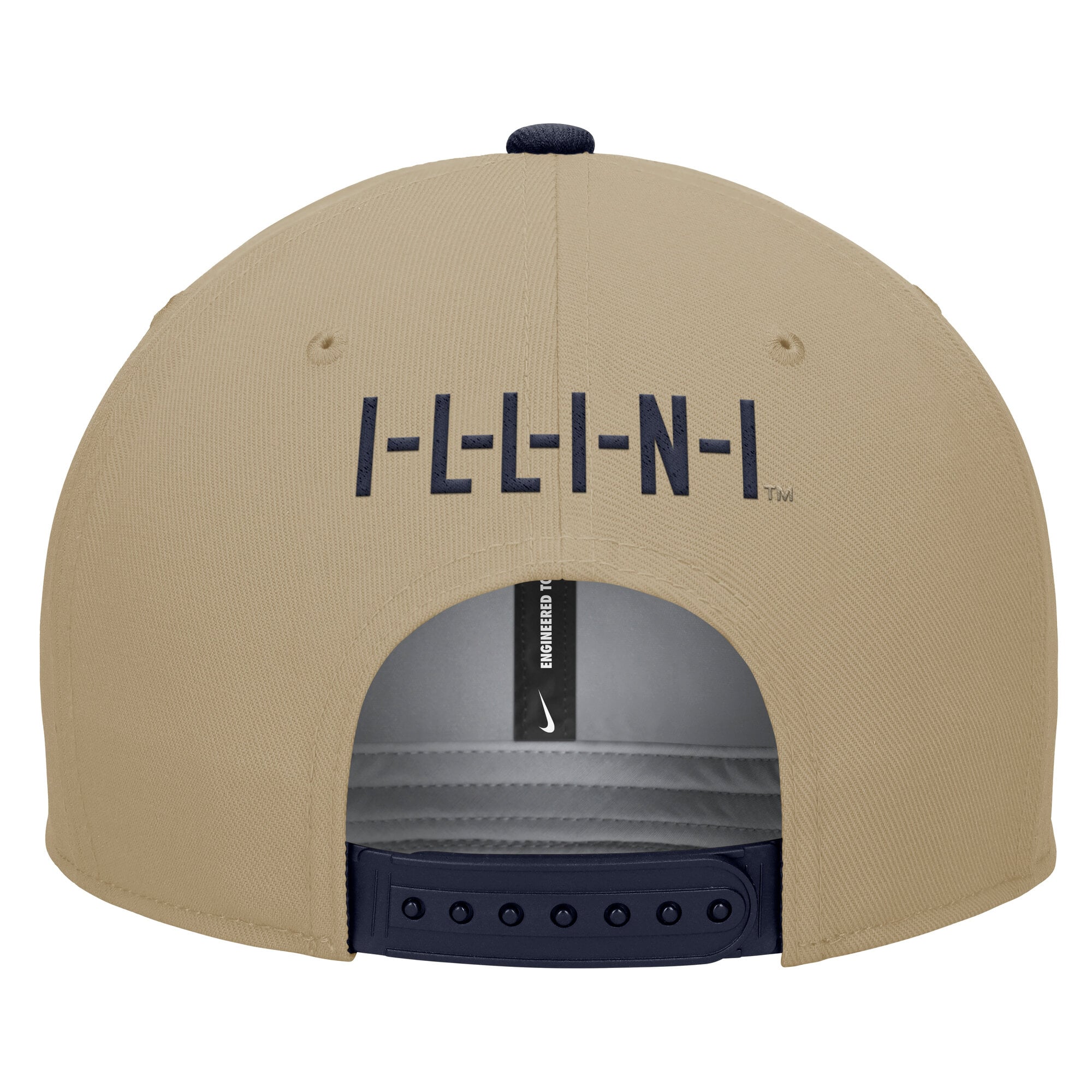 Casquette snapback Nike beige/marine Illinois Fighting Illini Pro Dri-FIT pour homme