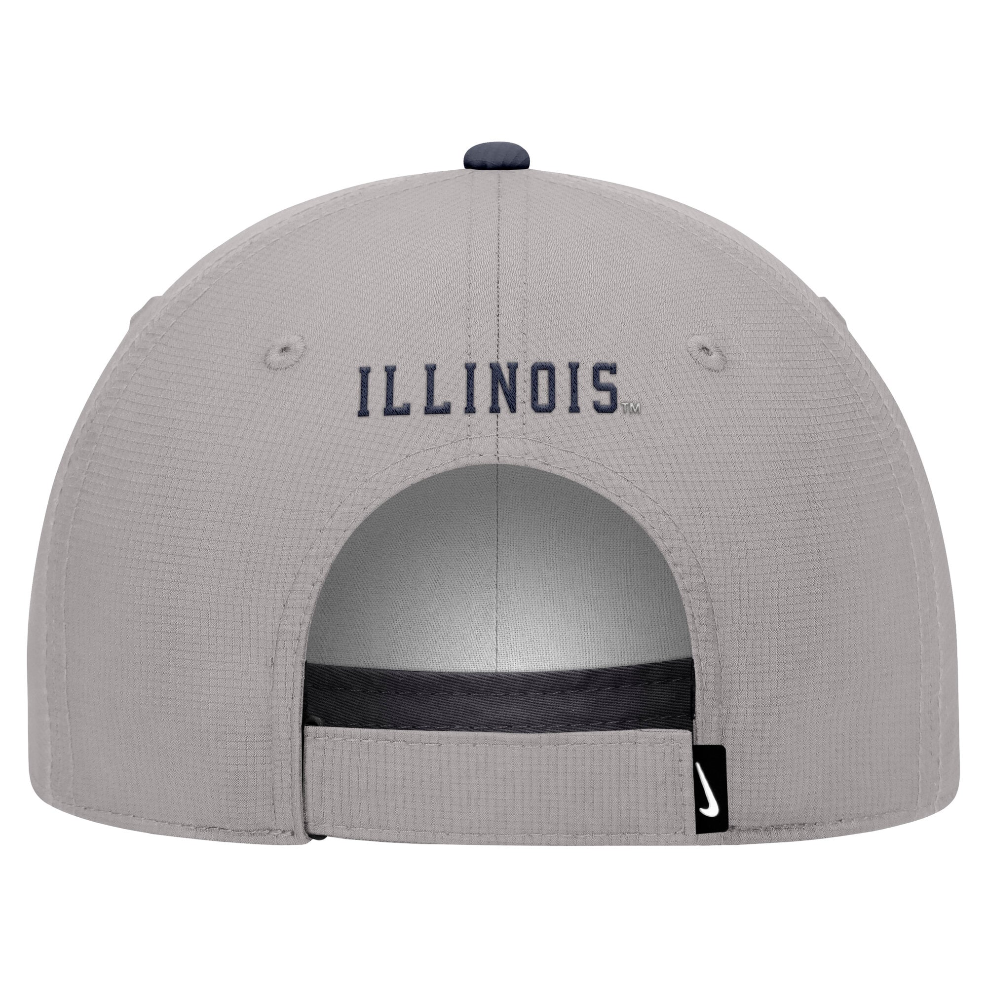 Casquette ajustable Nike grise Illinois Fighting Illini Ripstop Dri-FIT pour homme
