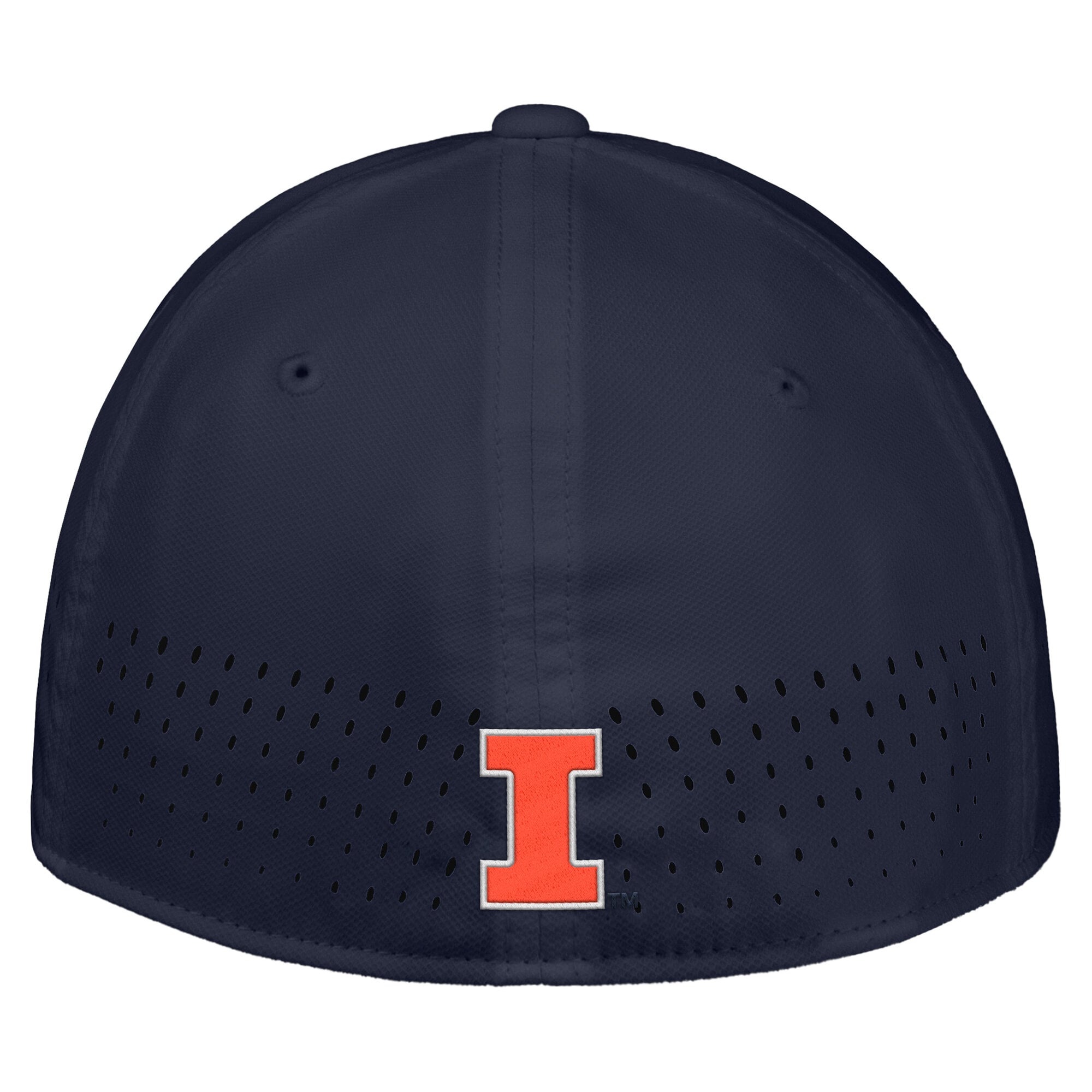 Men's Nike Navy Illinois Fighting Illini 2026 On-Field AeroBill SwooshFlex Dri-FIT Hat