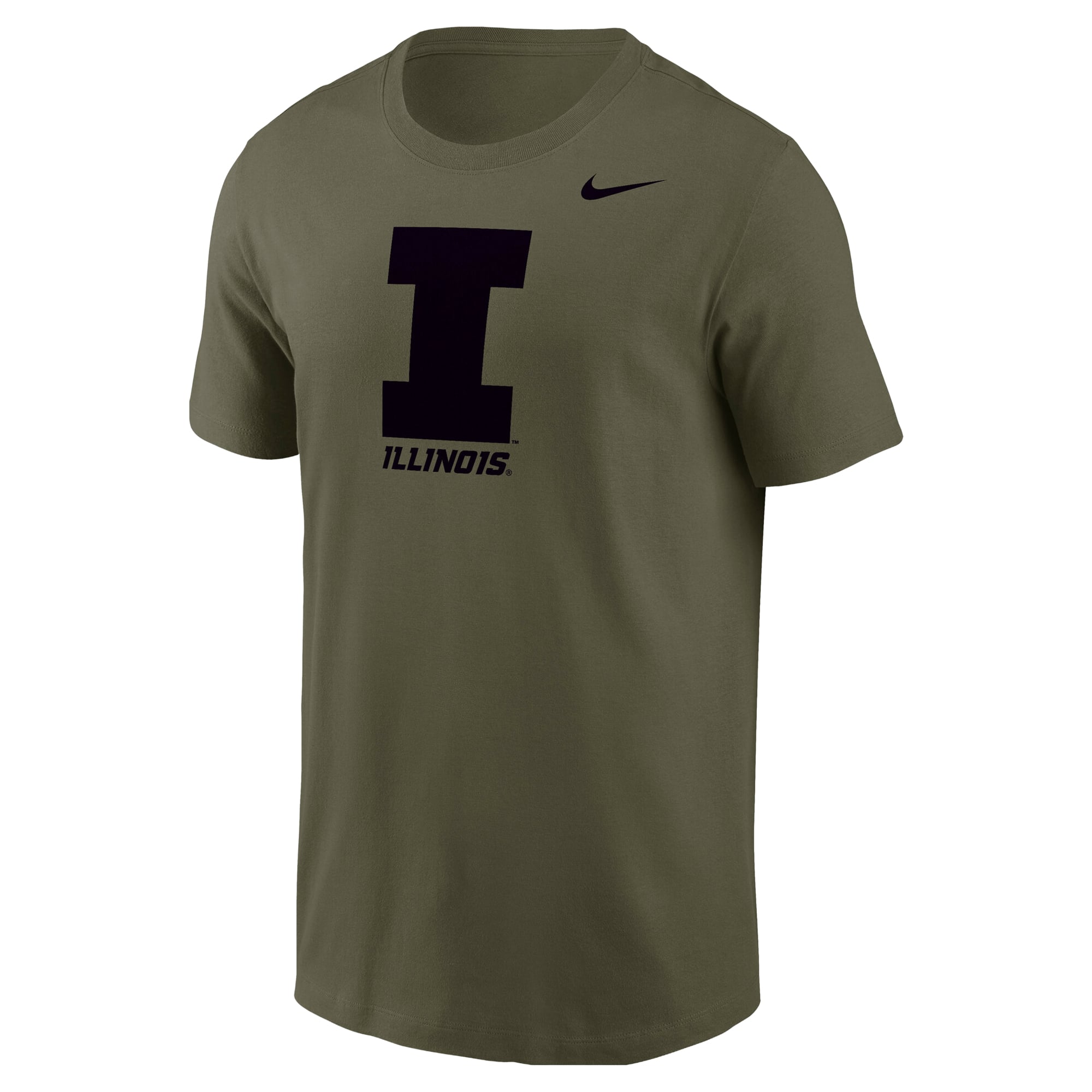T-shirt militaire Nike Olive Illinois Fighting Illini pour homme
