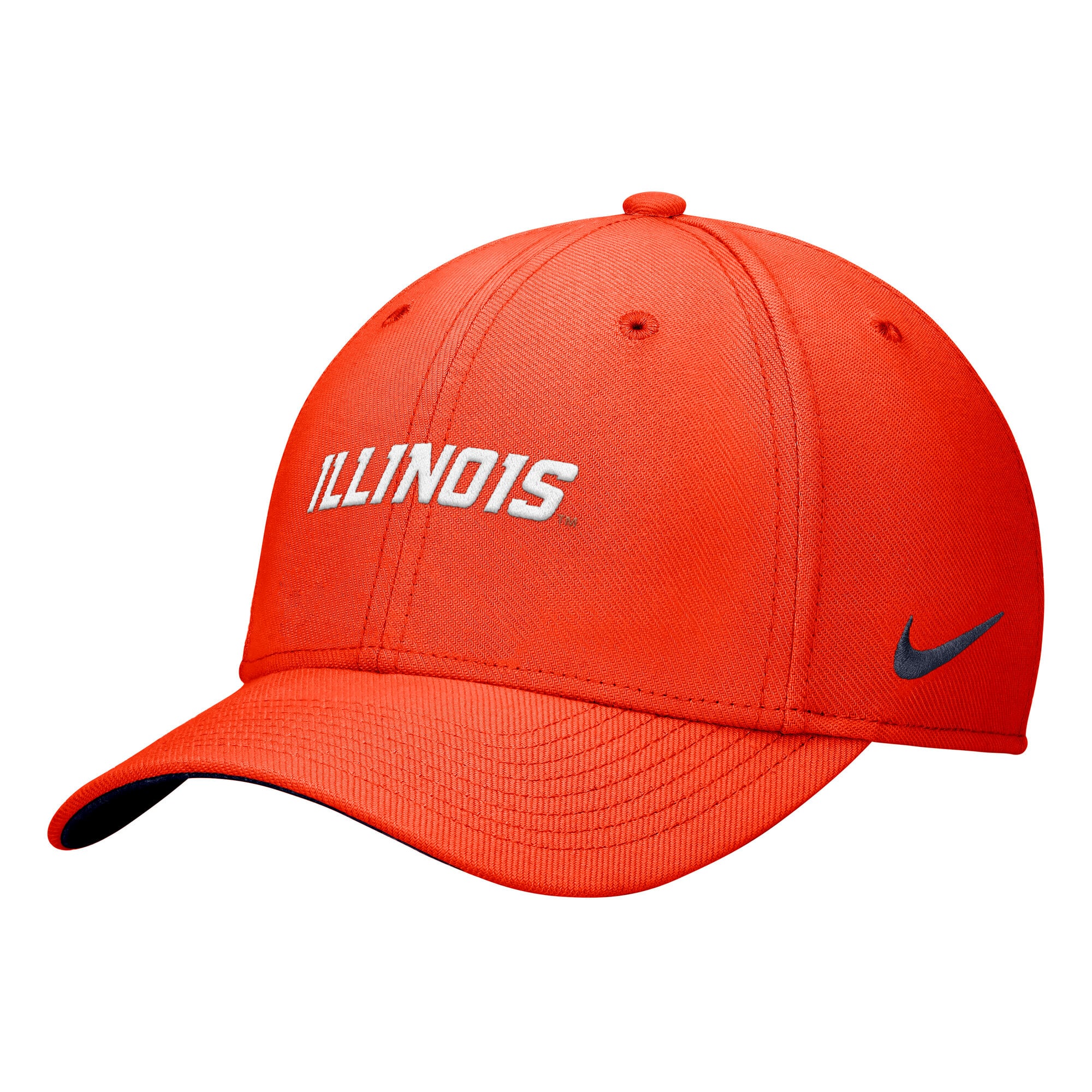 Casquette Nike orange Illinois Fighting Illini Primetime SwooshFlex Dri-FIT pour homme