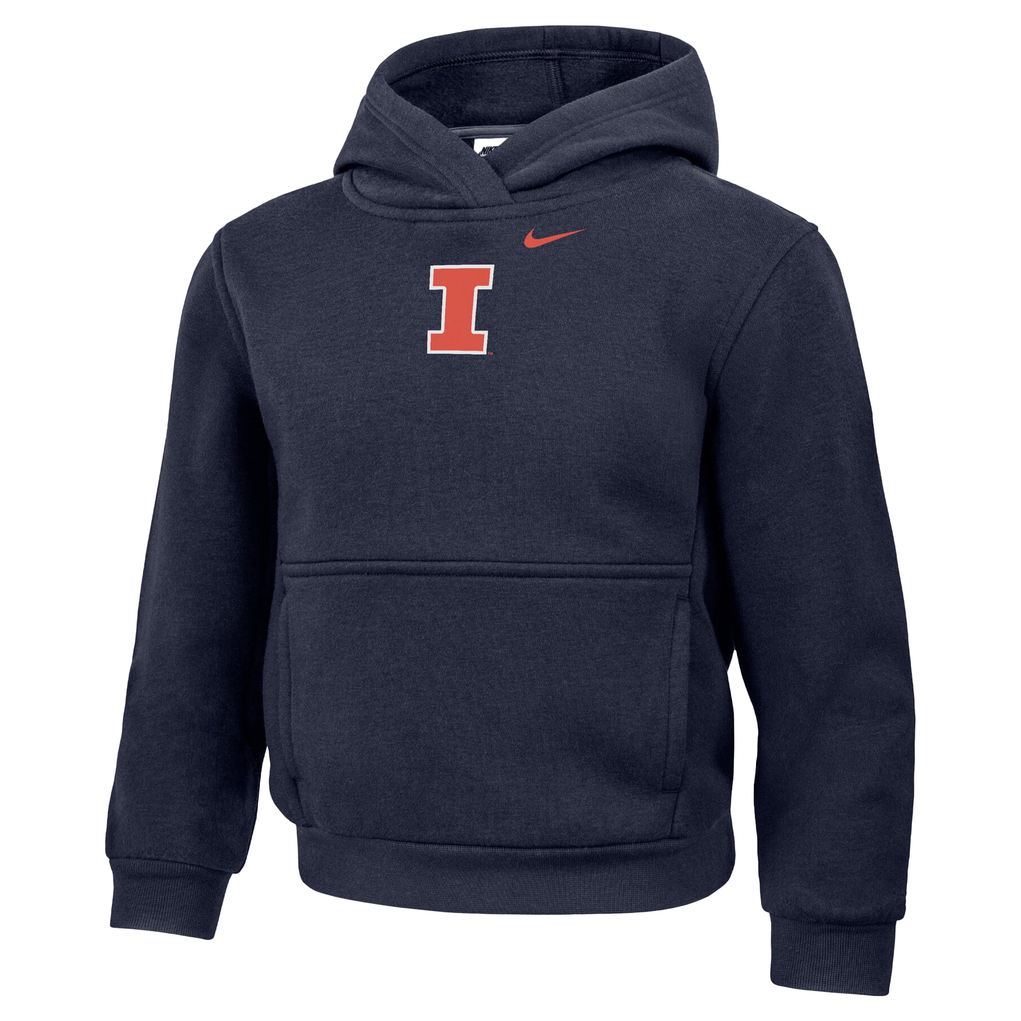 Sweat à capuche Nike bleu marine Illinois Fighting Illini Core pour enfants d'âge préscolaire